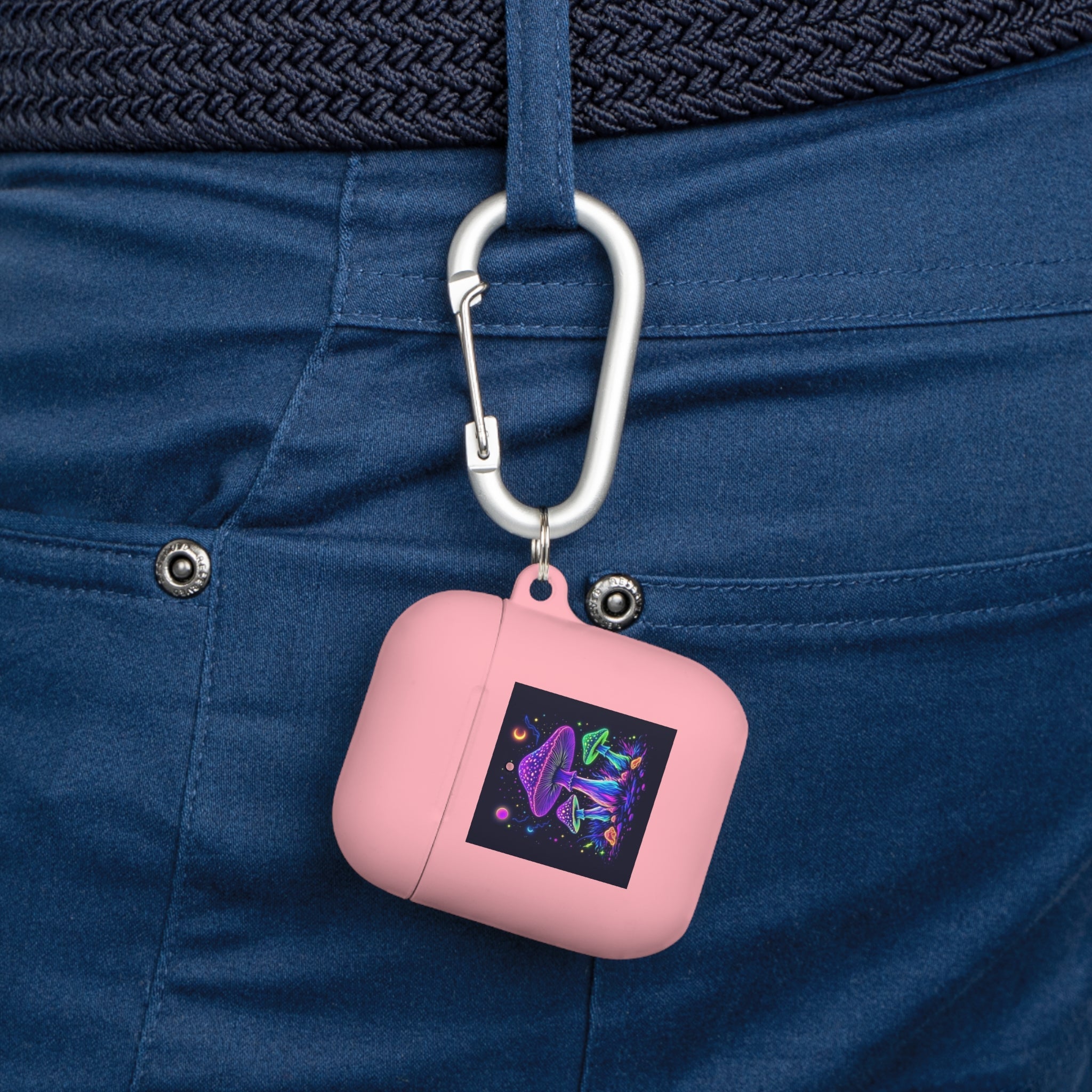 Colorful Mushroom AirPods Case Cover, Unique Gift, Trendy Tech Accessory, Festival Vibes, Artistic Design