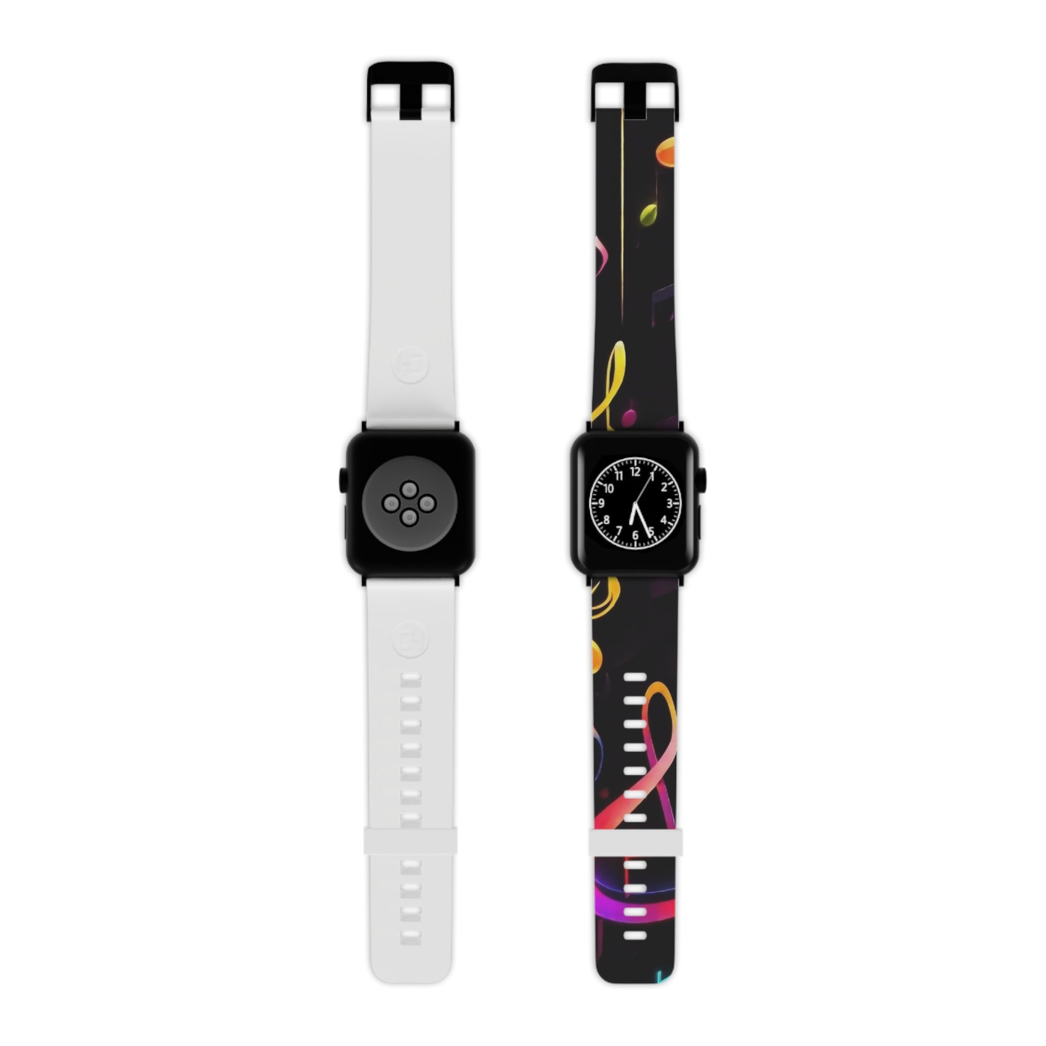 Colorful Music Note Apple Watch Band, Vibrant Music-Themed Strap for Music Lovers, Holiday Gift for Musicians, Adjustable Watch Strap, Fun