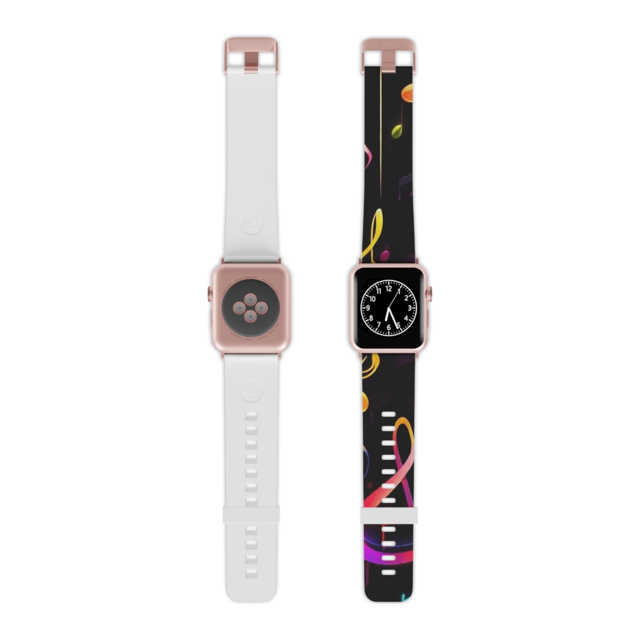 Colorful Music Note Apple Watch Band, Vibrant Music-Themed Strap for Music Lovers, Holiday Gift for Musicians, Adjustable Watch Strap, Fun