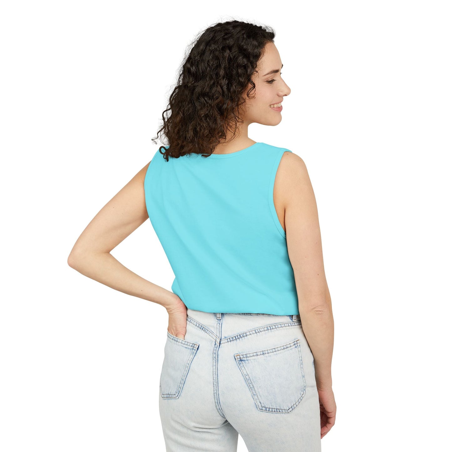 Colorful Spongebob Tank Top - Unisex Garment-Dyed Summer Wear