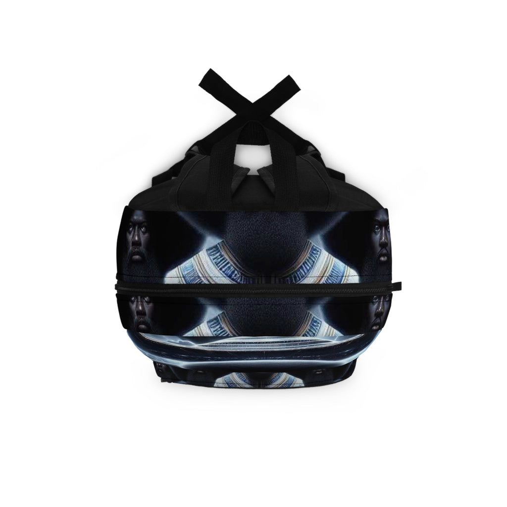 Cosmic Afro Backpack, Unique Black History Artwork, Ethnic Gift, Stylish & Functional, Perfect for School, Festivals, Travel