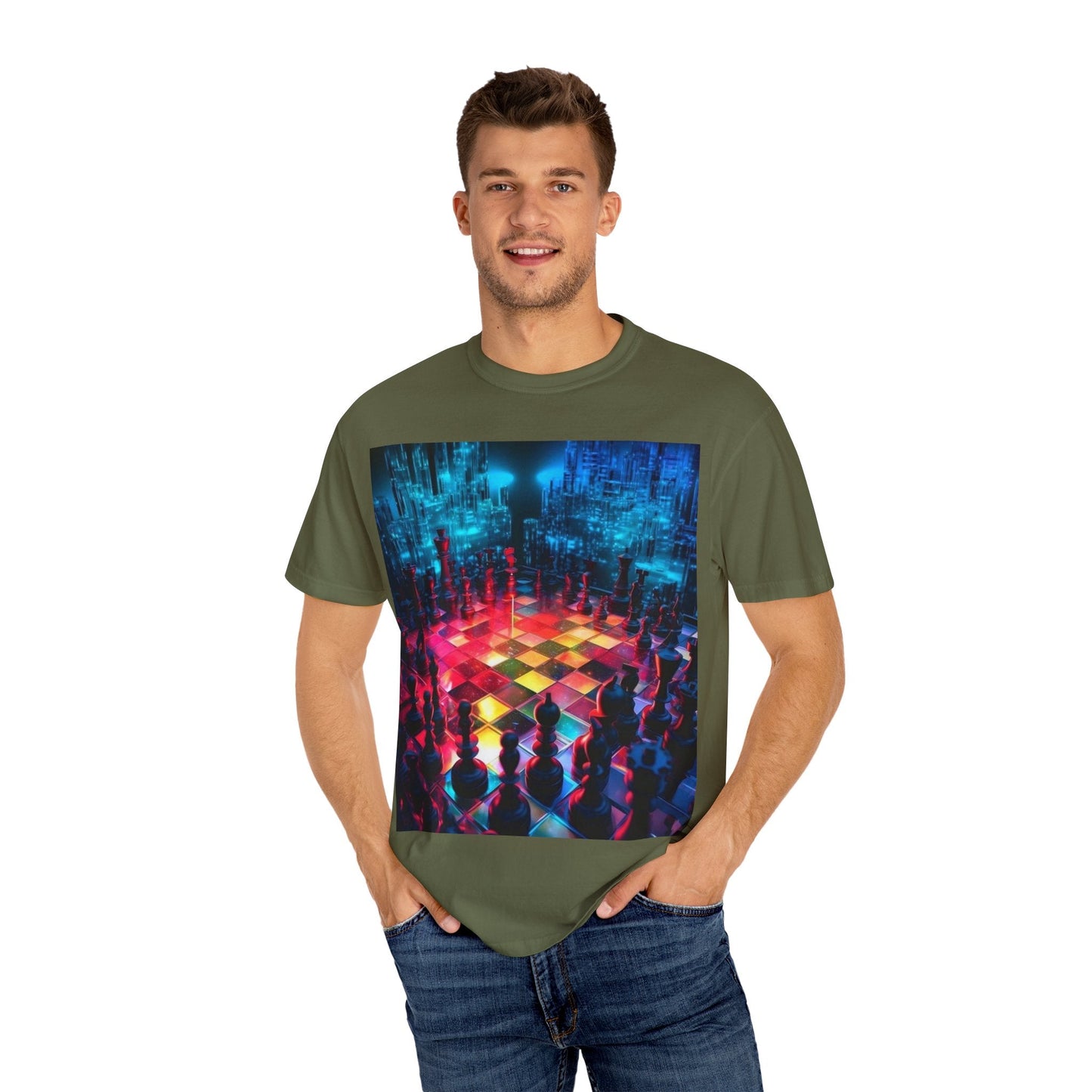 Cosmic Timekeeper T-Shirt, Unisex Graphic Tee, Universe Inspired Apparel, Celestial Art Shirt, Gift for Space Lovers, Unique Wearable Art