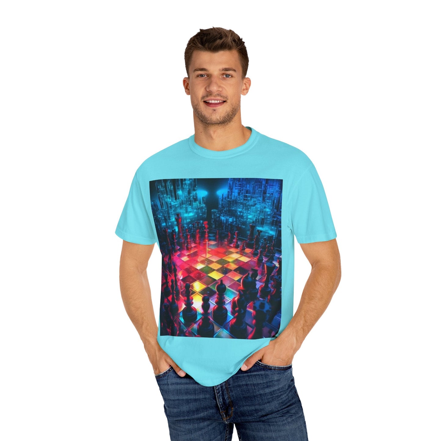 Cosmic Timekeeper T-Shirt, Unisex Graphic Tee, Universe Inspired Apparel, Celestial Art Shirt, Gift for Space Lovers, Unique Wearable Art