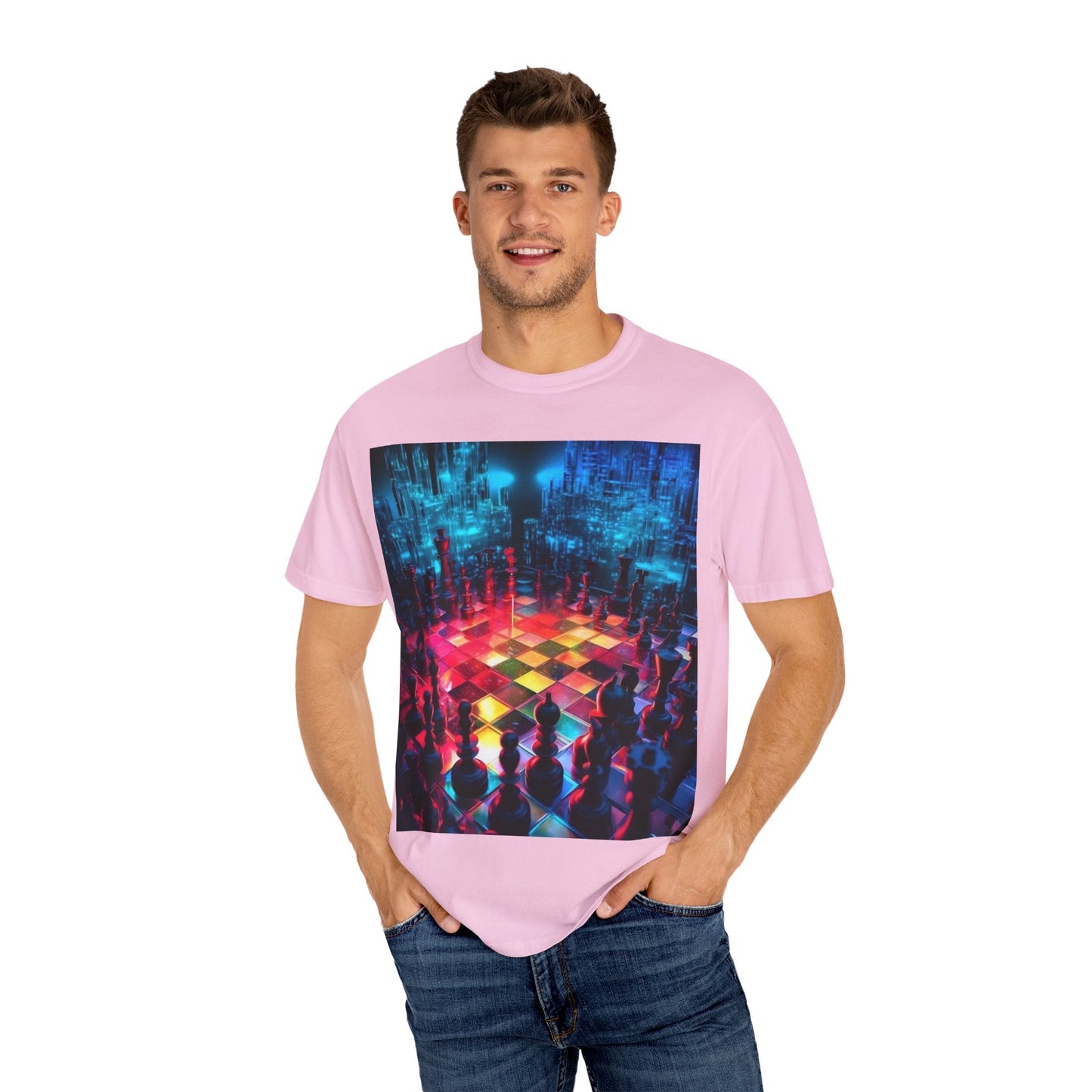 Cosmic Timekeeper T-Shirt, Unisex Graphic Tee, Universe Inspired Apparel, Celestial Art Shirt, Gift for Space Lovers, Unique Wearable Art