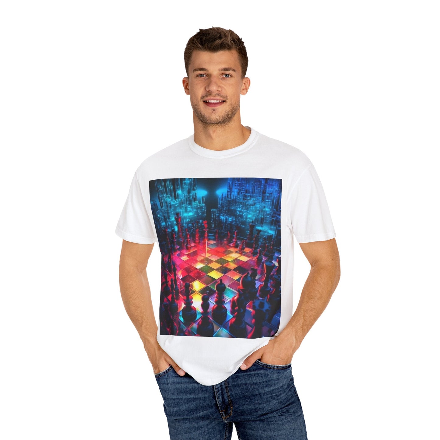 Cosmic Timekeeper T-Shirt, Unisex Graphic Tee, Universe Inspired Apparel, Celestial Art Shirt, Gift for Space Lovers, Unique Wearable Art