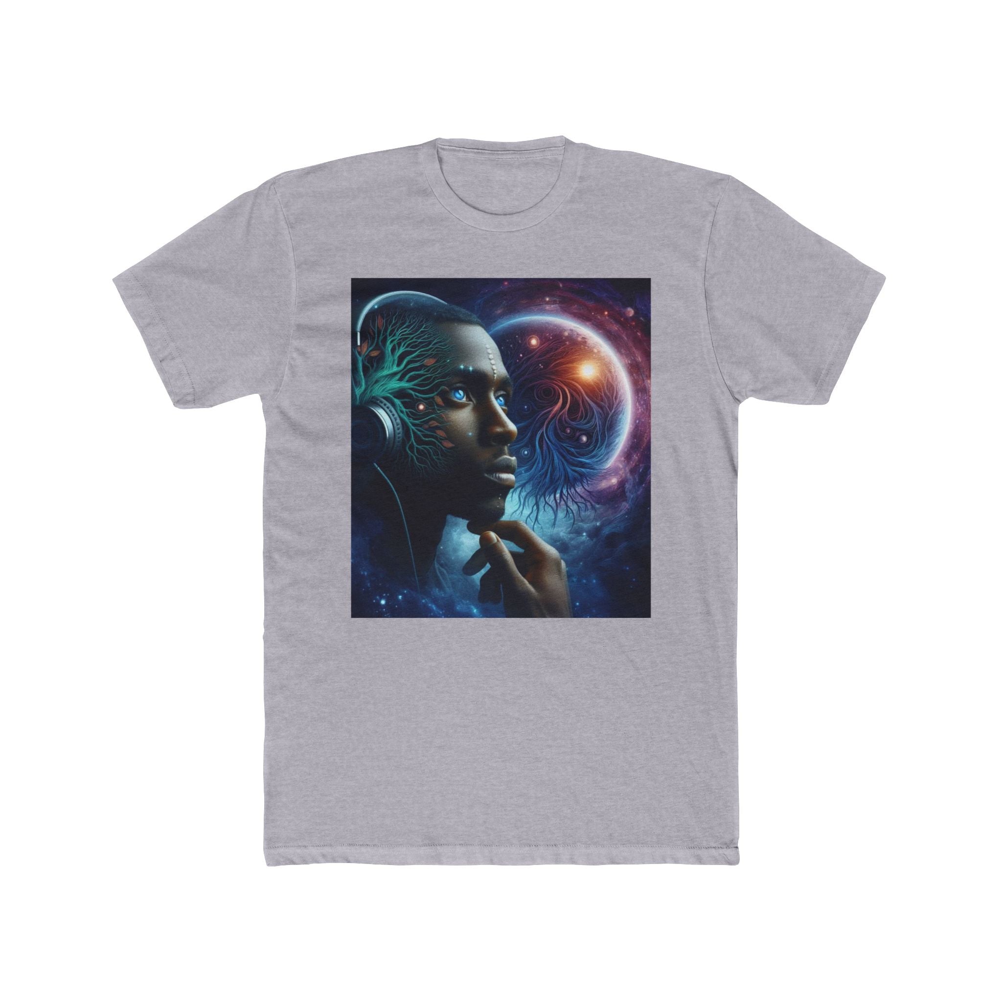 Cosmic Vibes Unisex Cotton Crew Tee, Space Tee for Sci-Fi Lovers, Festival Wear, Unique Gift, Music Lover Shirt, Graphic T-Shirt