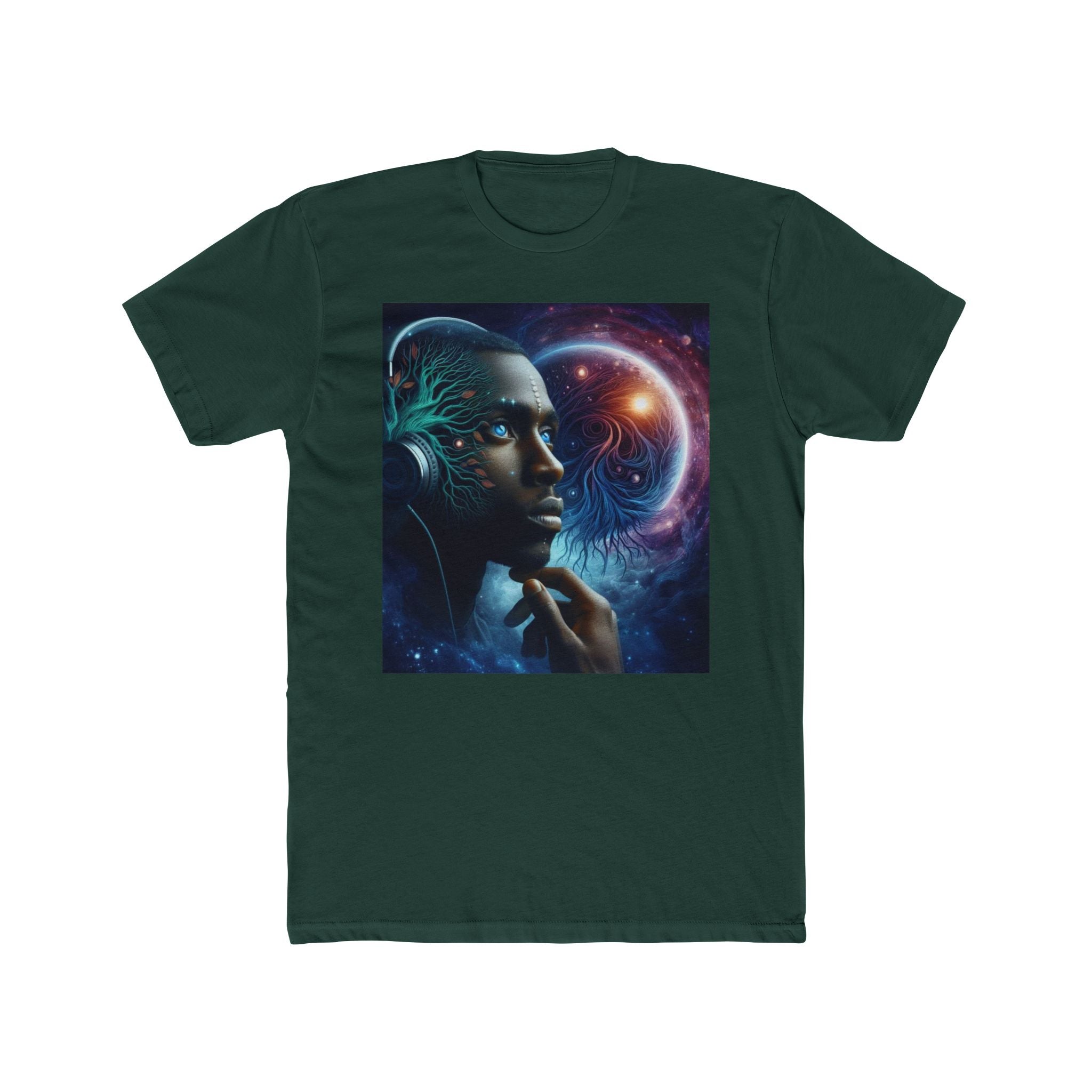Cosmic Vibes Unisex Cotton Crew Tee, Space Tee for Sci-Fi Lovers, Festival Wear, Unique Gift, Music Lover Shirt, Graphic T-Shirt