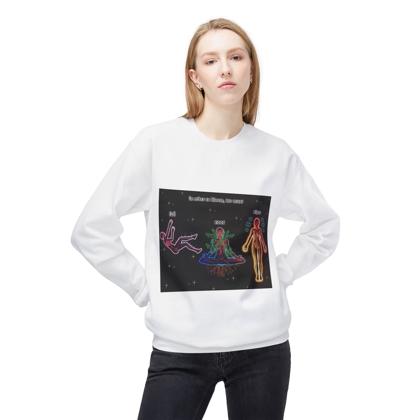 Cosmic Vibes Unisex Fleece Sweatshirt - Explore Your Inner Self