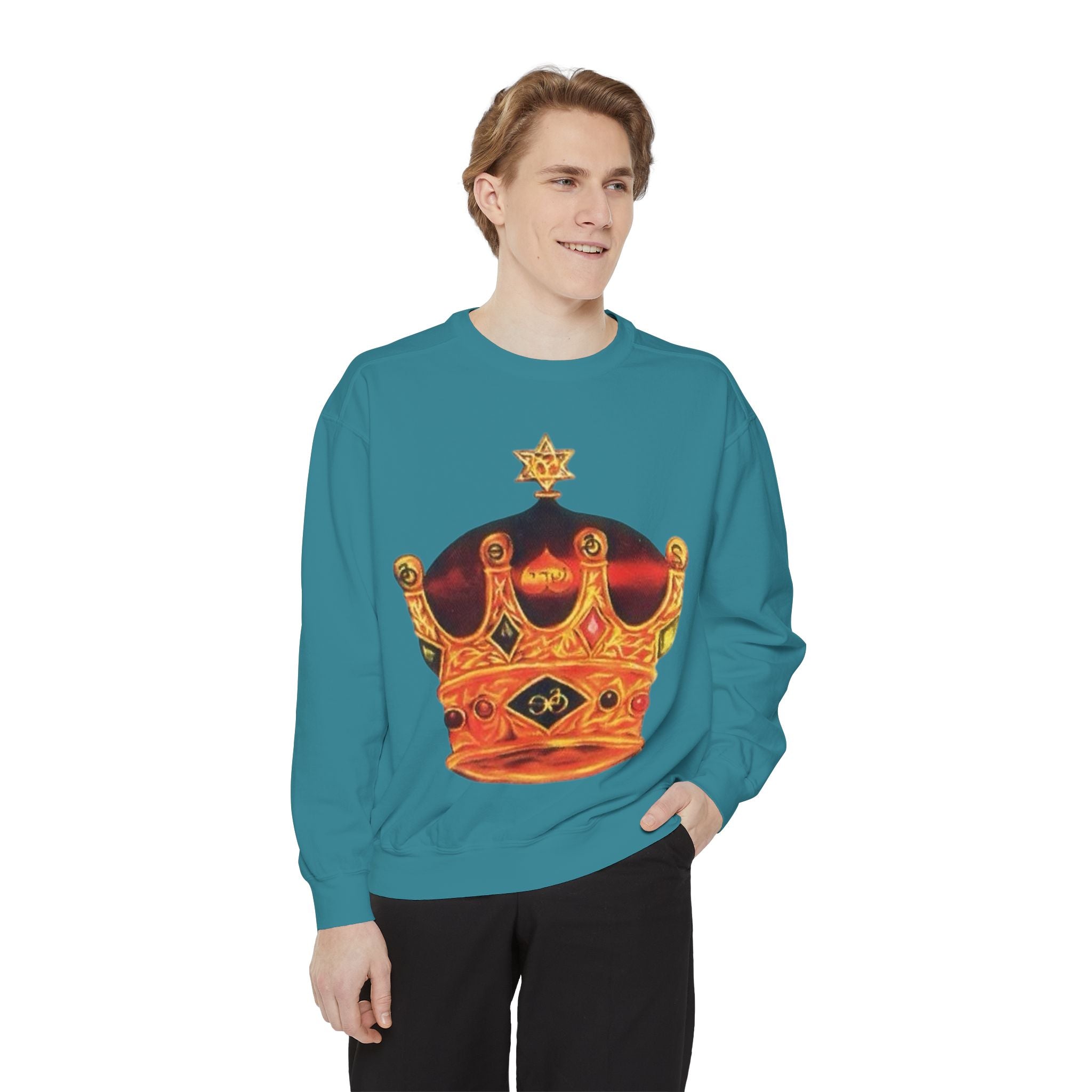 Crown Graphic Unisex Sweatshirt - Stylish & Comfortable
