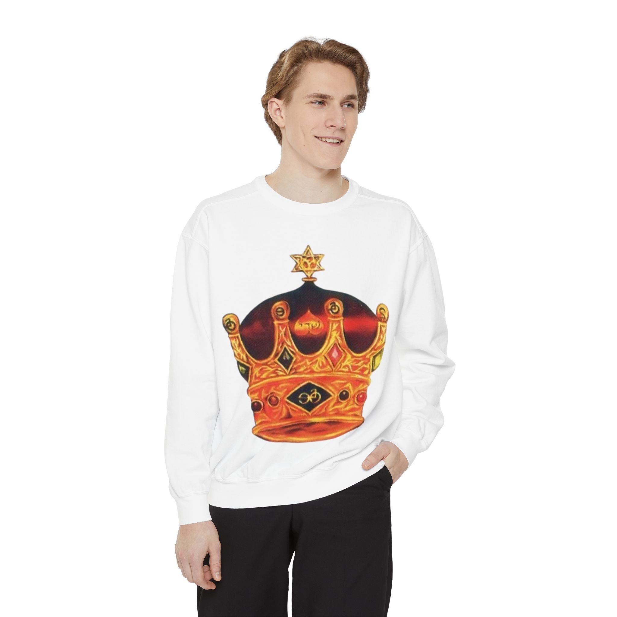 Crown Graphic Unisex Sweatshirt - Stylish & Comfortable
