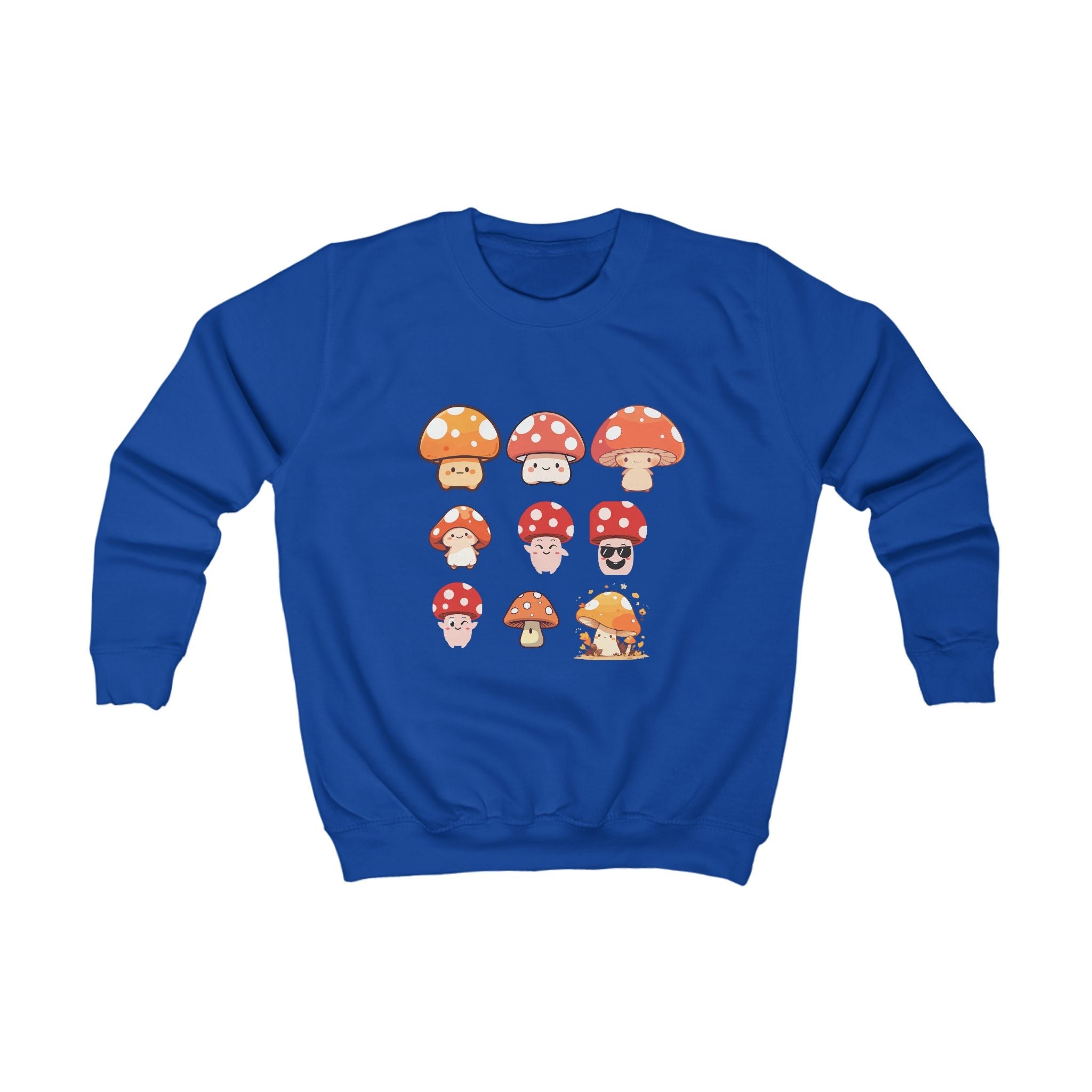 Cute Mushroom Kids Sweatshirt, Cozy Sweater for Boys and Girls, Perfect Birthday Gift, Outdoor Adventures, Fall Celebrations, Fun and Trendy