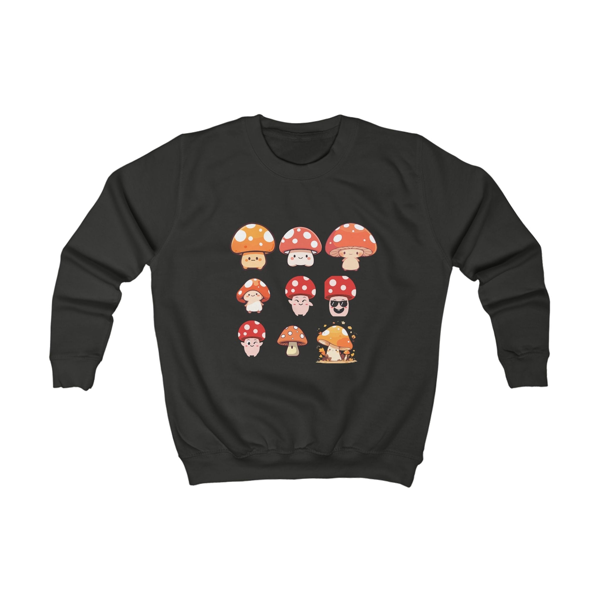 Cute Mushroom Kids Sweatshirt, Cozy Sweater for Boys and Girls, Perfect Birthday Gift, Outdoor Adventures, Fall Celebrations, Fun and Trendy