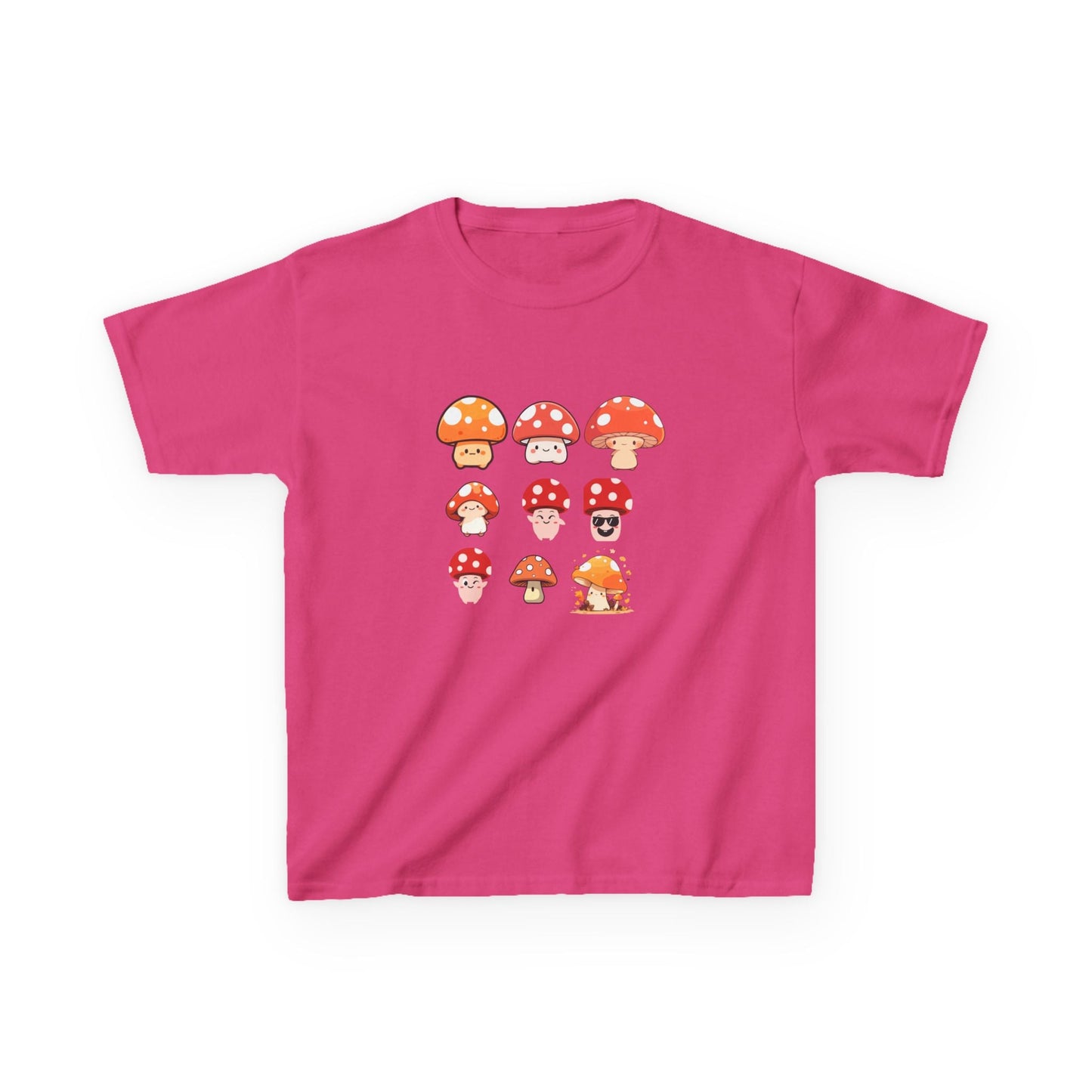 Cute Mushroom Kids Tee, Mushroom Graphic Shirt, Fun Kids T-Shirt for Nature Lovers, Children's Gift, Summer Adventure Wear