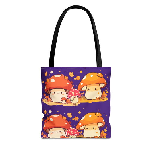 Cute Mushroom Tote Bag, Fall Tote, Autumn Bag, Gift for Nature Lovers, Eco-Friendly Shopping Bag