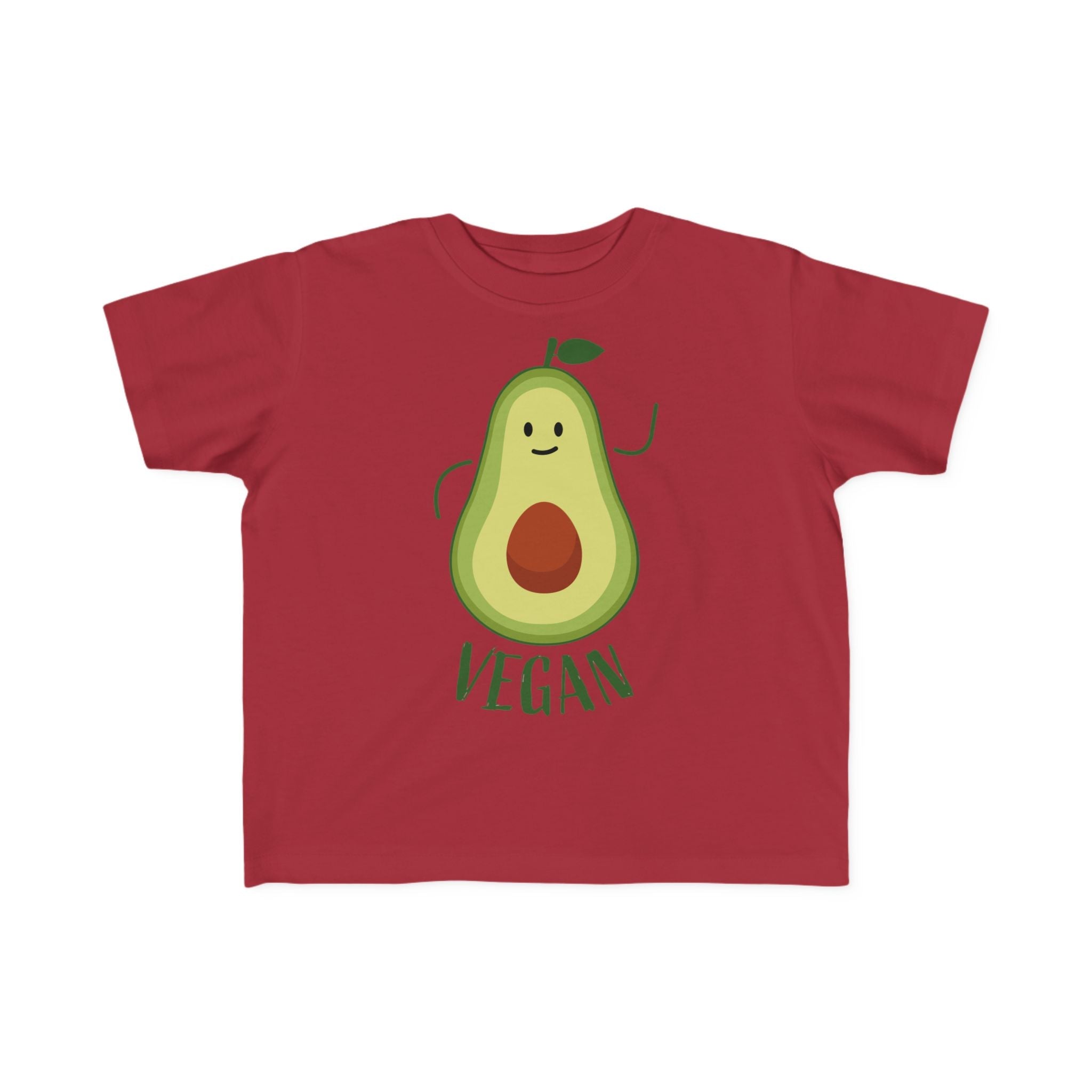 Cute Vegan Toddler Tee, Playful Avocado Shirt, Kid's Eco-Friendly T-Shirt, Gift for Vegan Families, Fun Everyday Wear