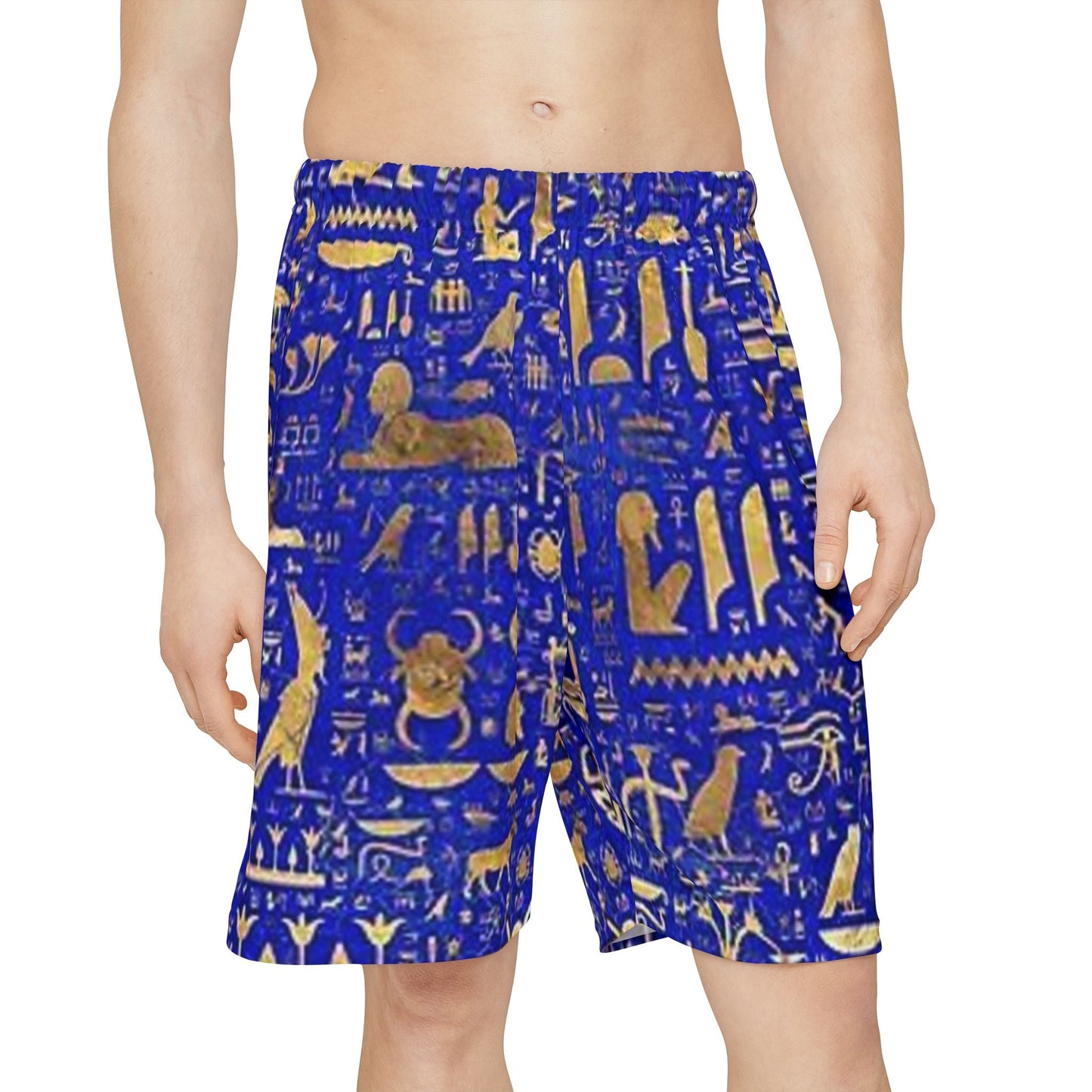 Egyptian Hieroglyphs Men's Sports Shorts - Stylish & Comfortable Athletic Wear