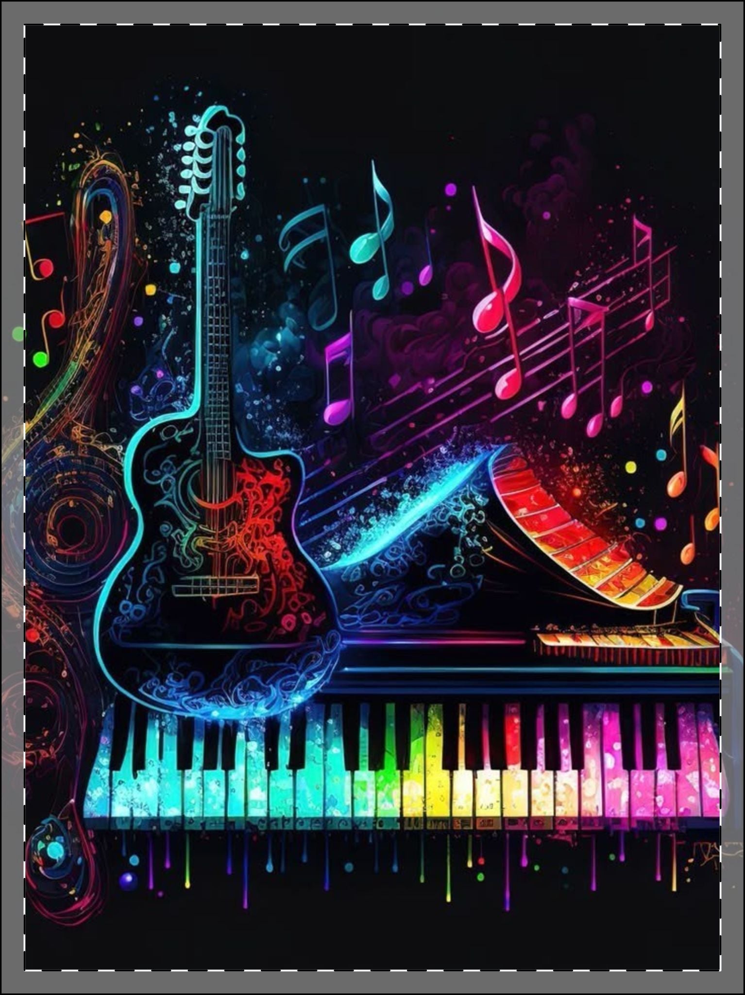 Framed Poster, Multi-Color