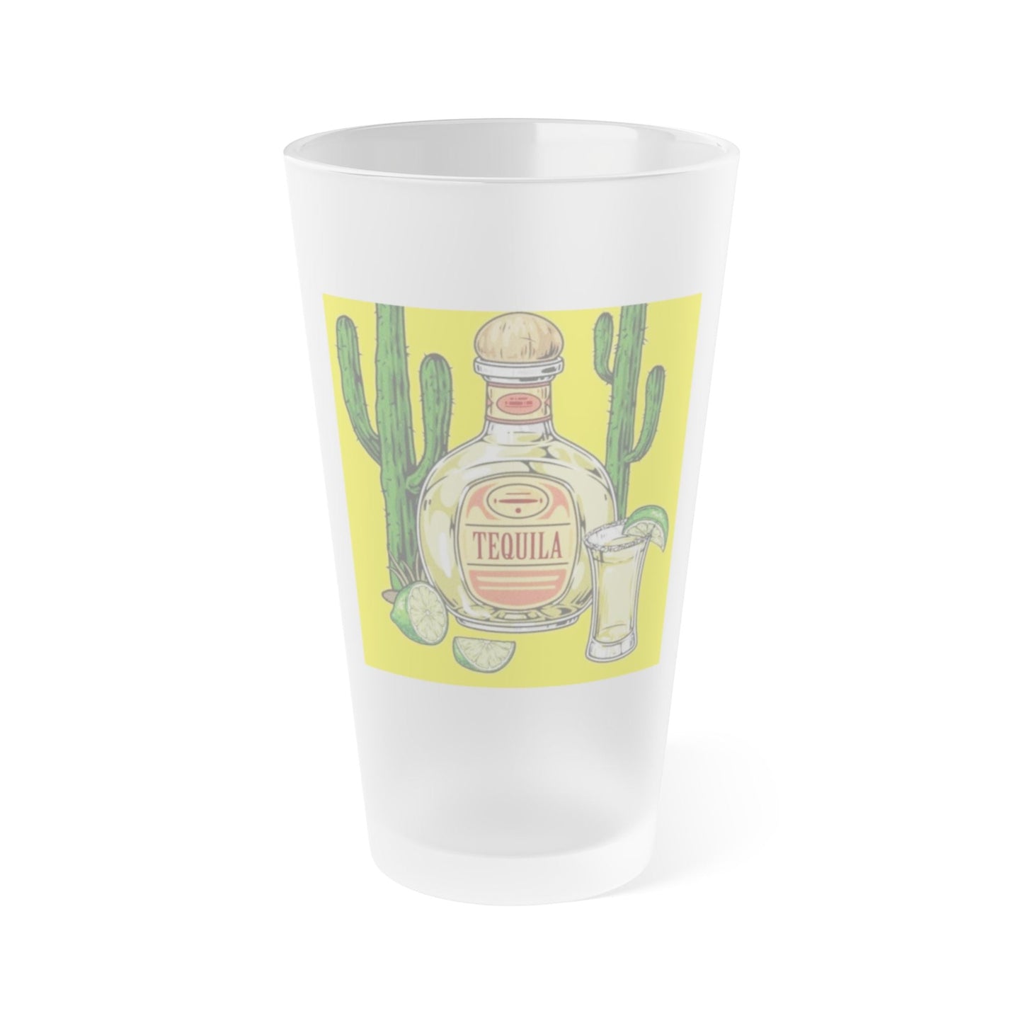 Frosted Pint Glass, 16oz