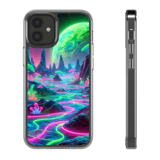 Galactic Dream Clear Cases - Cosmic Phone Cover, Vibrant Fantasy Design, Gift for Space Lovers, Unique Mobile Accessory, Colorful Tech