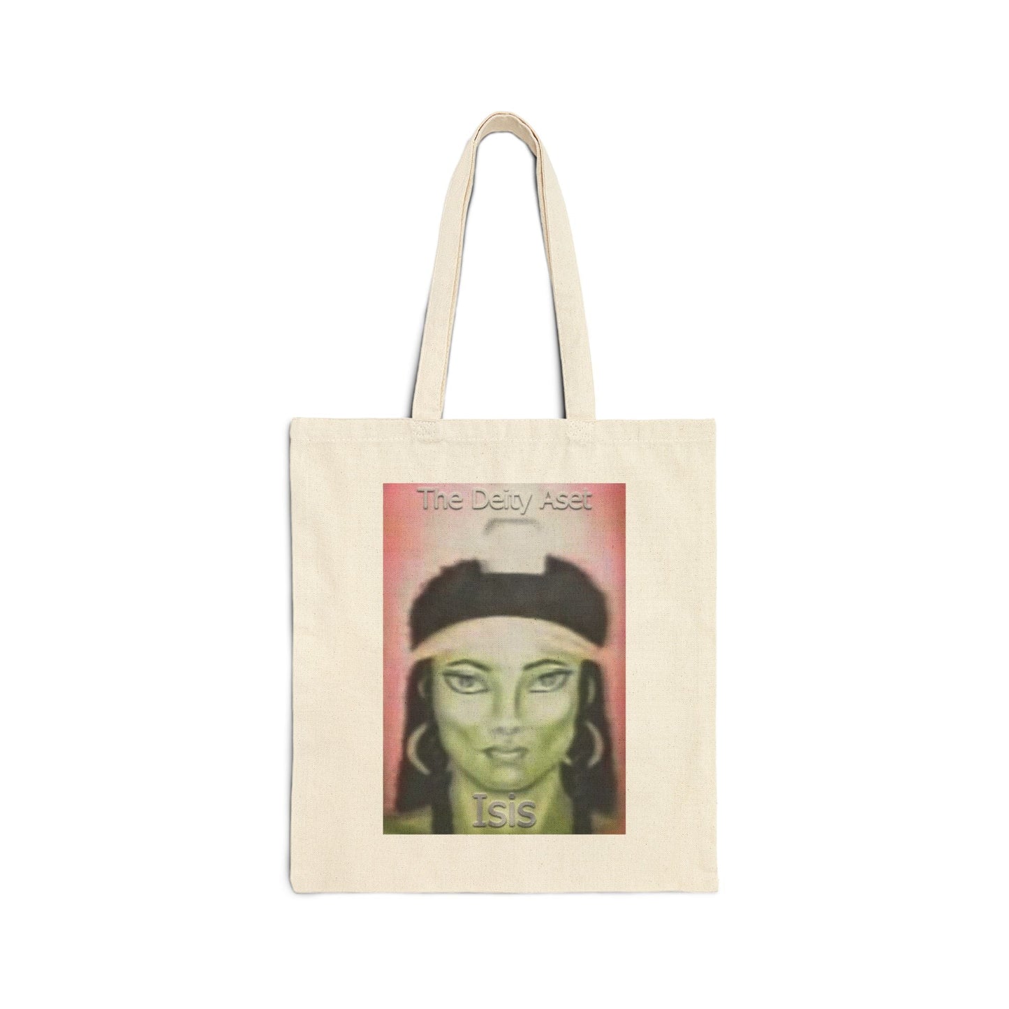 Goddess Isis Canvas Tote Bag - Eco-Friendly, Art Tote, Shopping Bag, Vintage Style, Mother's Day Gift, Spiritual Accessories
