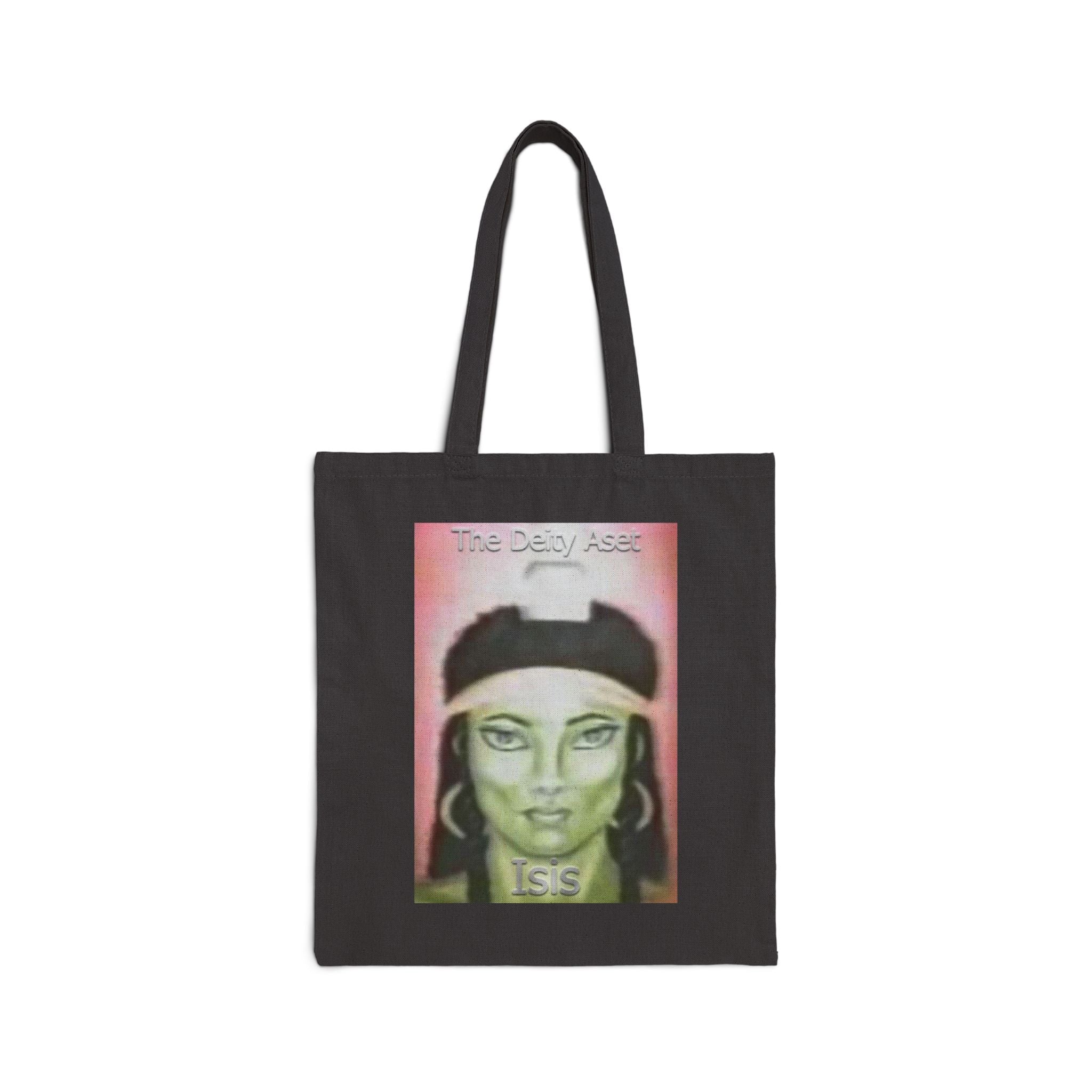 Goddess Isis Canvas Tote Bag - Eco-Friendly, Art Tote, Shopping Bag, Vintage Style, Mother's Day Gift, Spiritual Accessories