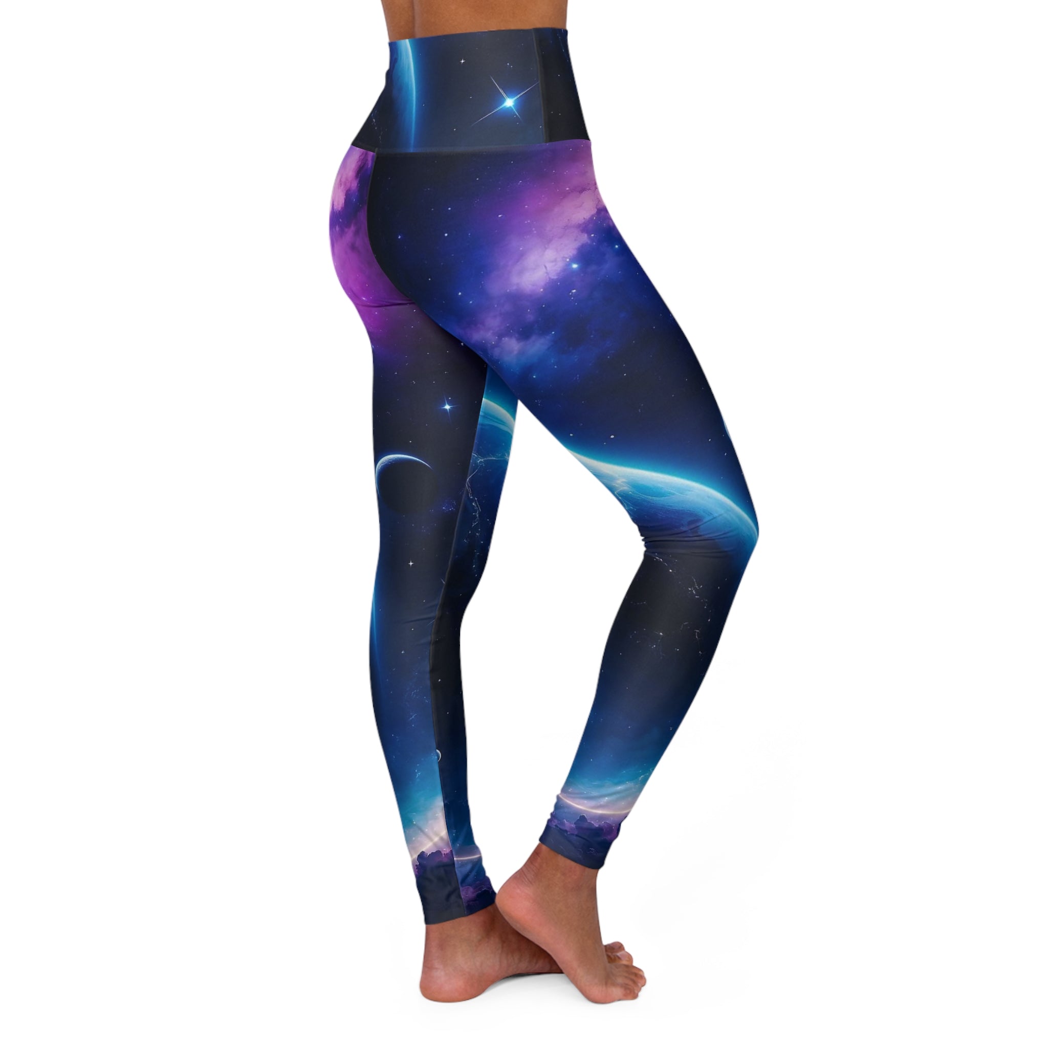 High Waisted Yoga Leggings (AOP)