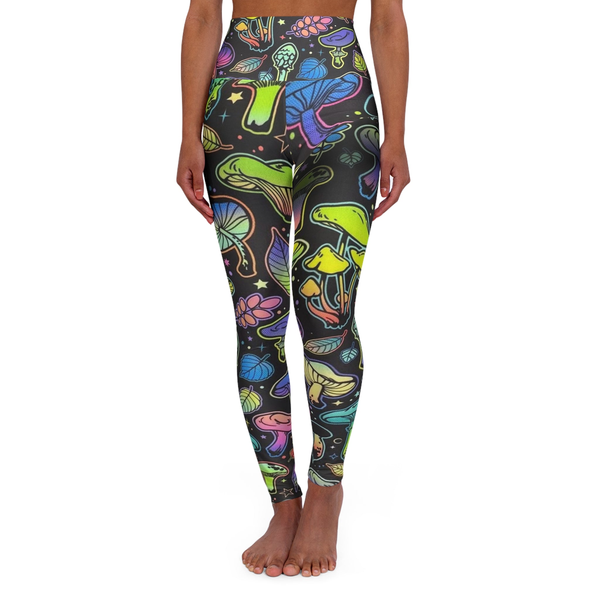 High Waisted Yoga Leggings (AOP)