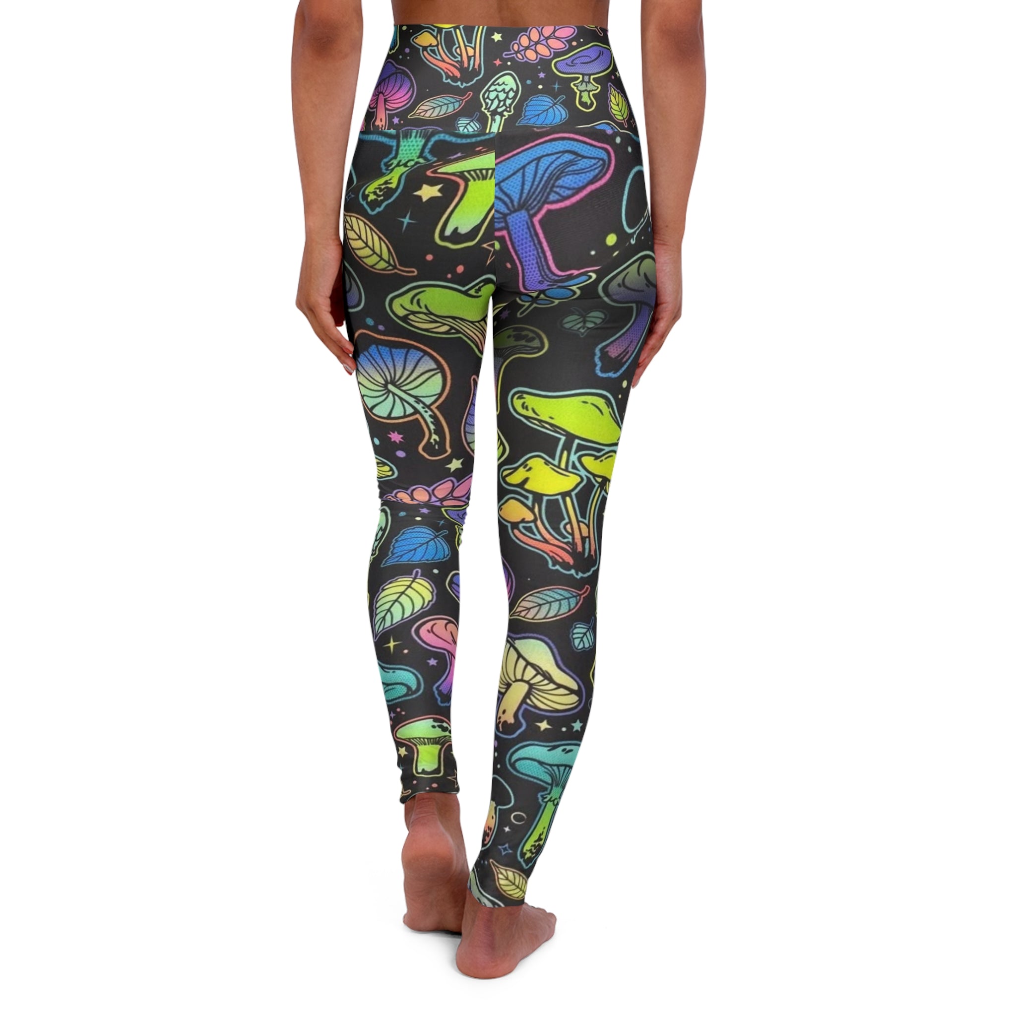 High Waisted Yoga Leggings (AOP)