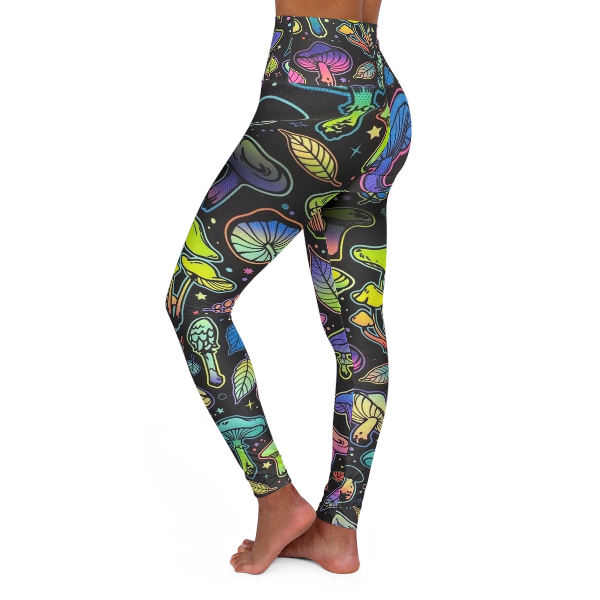 High Waisted Yoga Leggings (AOP)