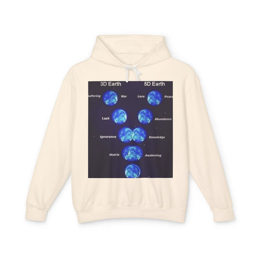 Hooded Sweatshirt - 3D Earth and 5D Earth Design