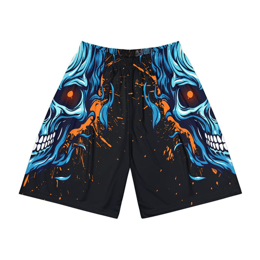 Men’s Skull Sports Shorts - Vibrant Athletic Wear for Active Lifestyle
