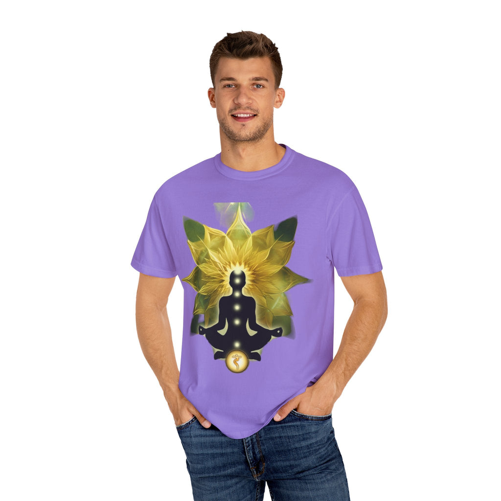 Mindful Meditation T-Shirt | Spiritual Garment-Dyed Tee for Yoga Lovers, Gift for Wellness Enthusiasts, Perfect for Birthdays, Mindfulness