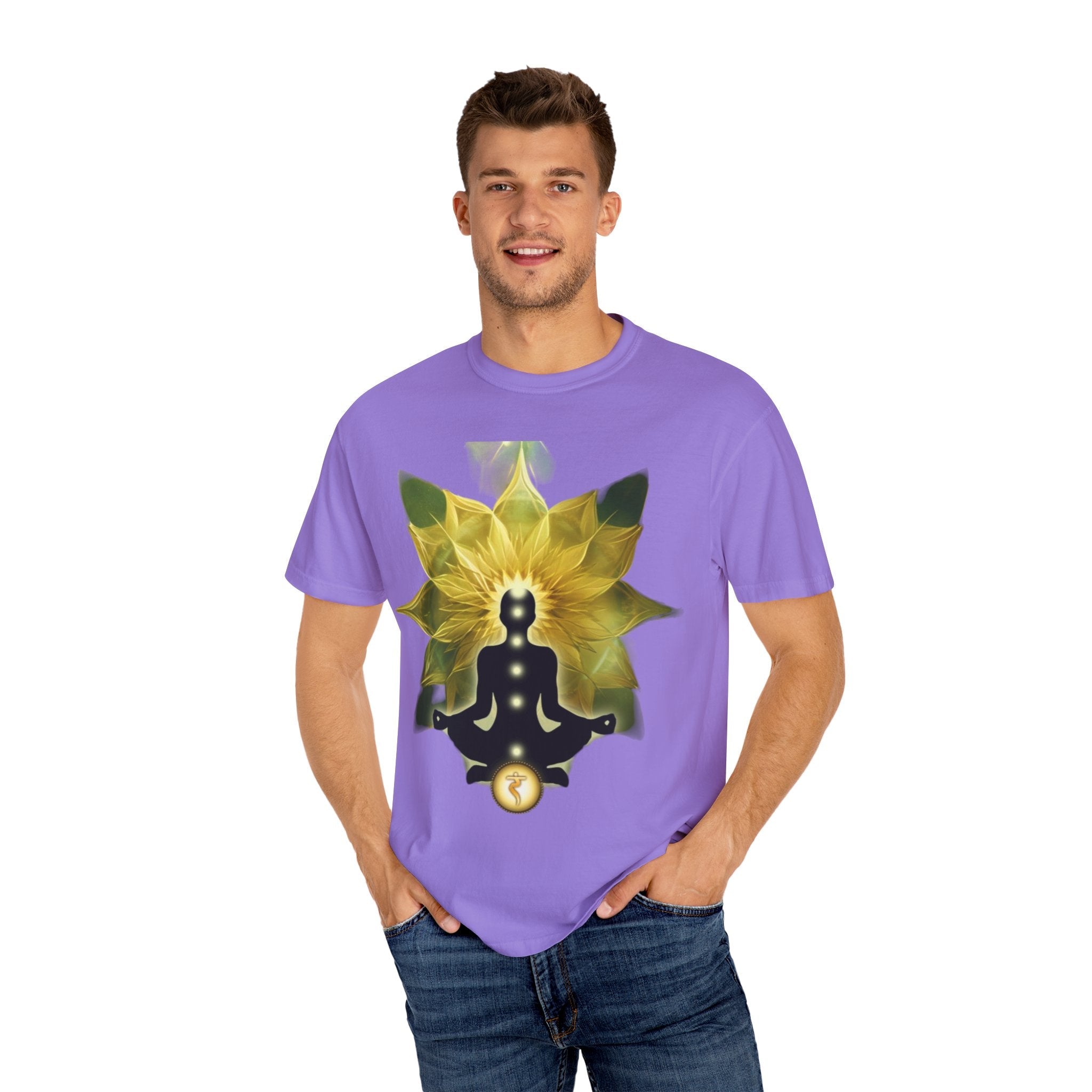 Mindful Meditation T-Shirt | Spiritual Garment-Dyed Tee for Yoga Lovers, Gift for Wellness Enthusiasts, Perfect for Birthdays, Mindfulness