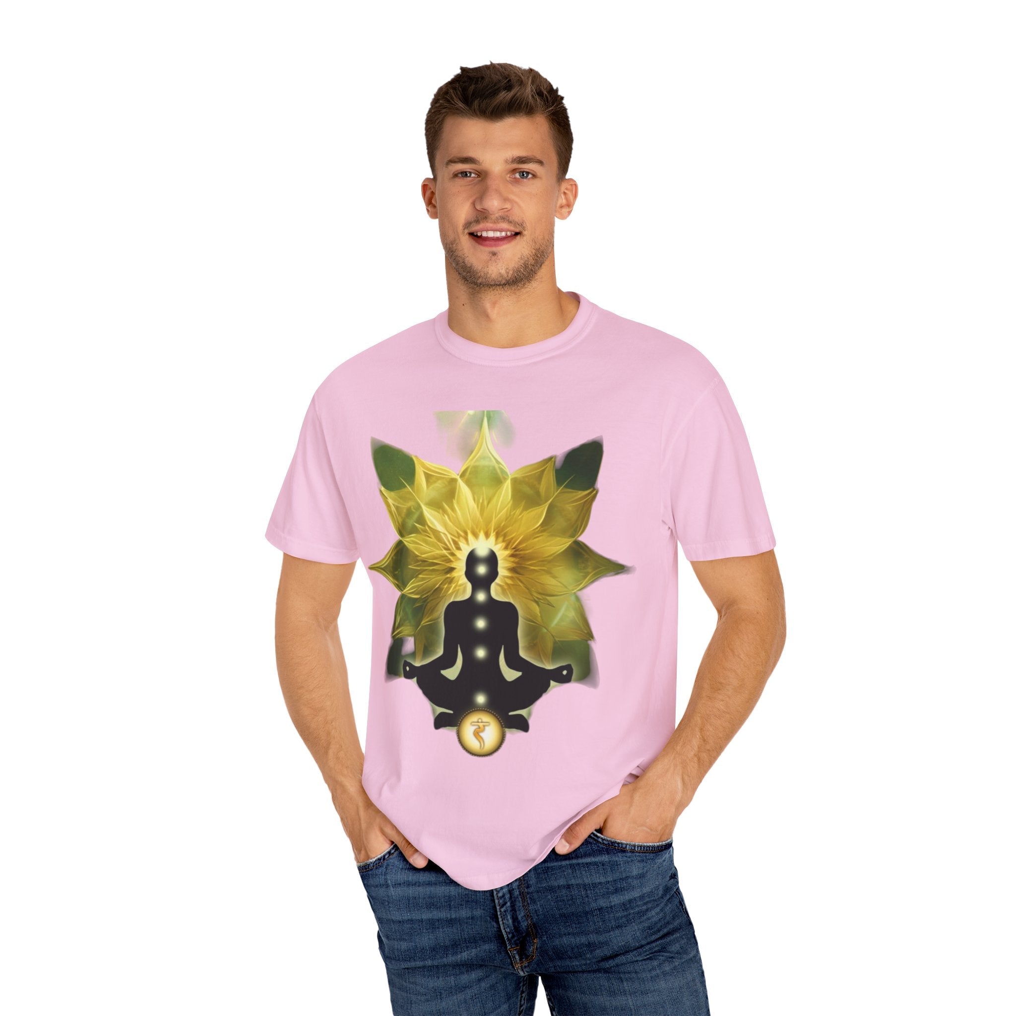 Mindful Meditation T-Shirt | Spiritual Garment-Dyed Tee for Yoga Lovers, Gift for Wellness Enthusiasts, Perfect for Birthdays, Mindfulness