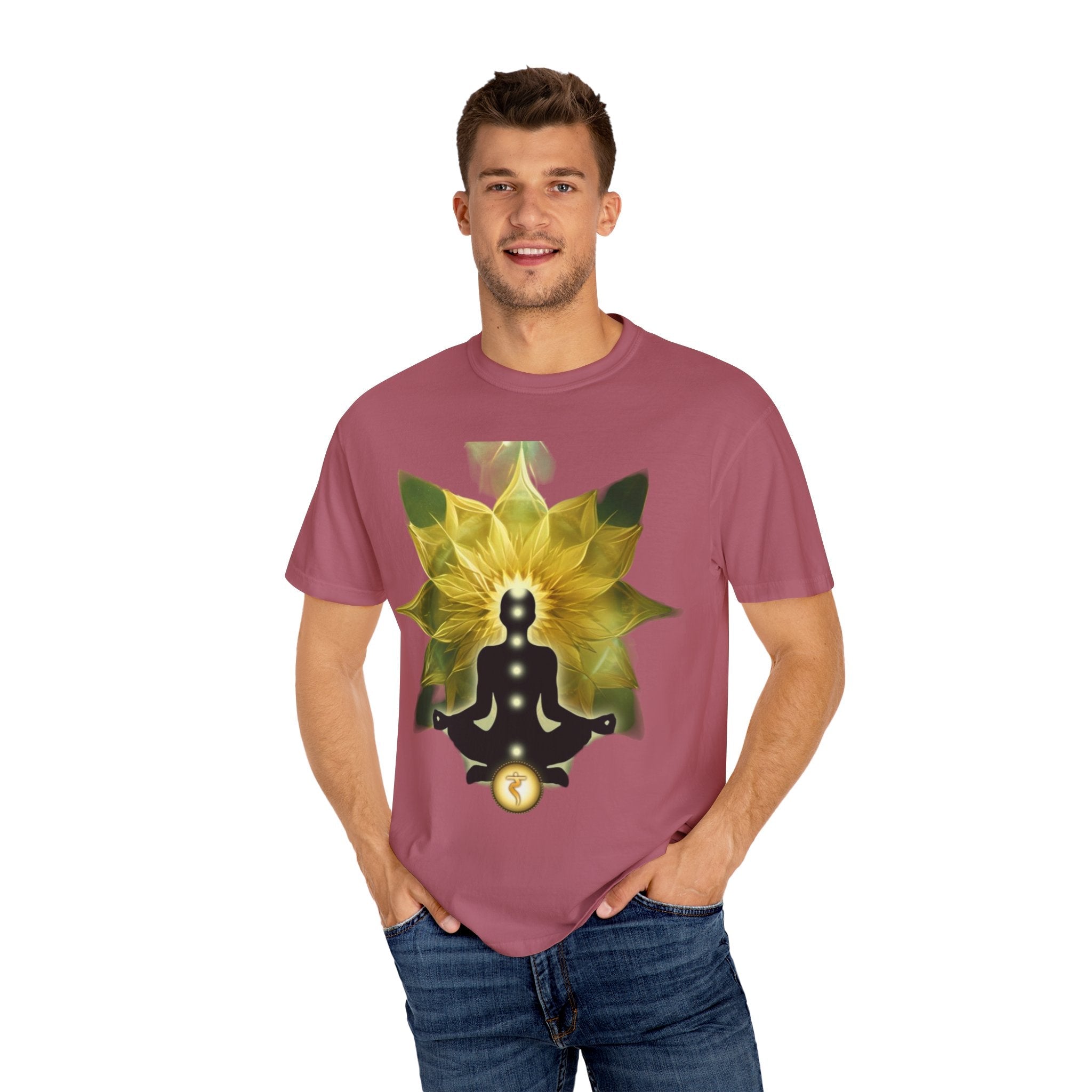 Mindful Meditation T-Shirt | Spiritual Garment-Dyed Tee for Yoga Lovers, Gift for Wellness Enthusiasts, Perfect for Birthdays, Mindfulness