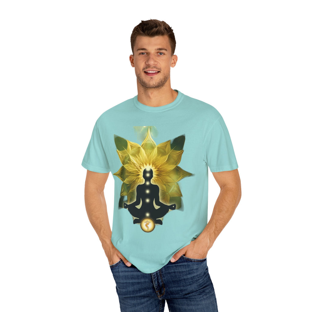 Mindful Meditation T-Shirt | Spiritual Garment-Dyed Tee for Yoga Lovers, Gift for Wellness Enthusiasts, Perfect for Birthdays, Mindfulness