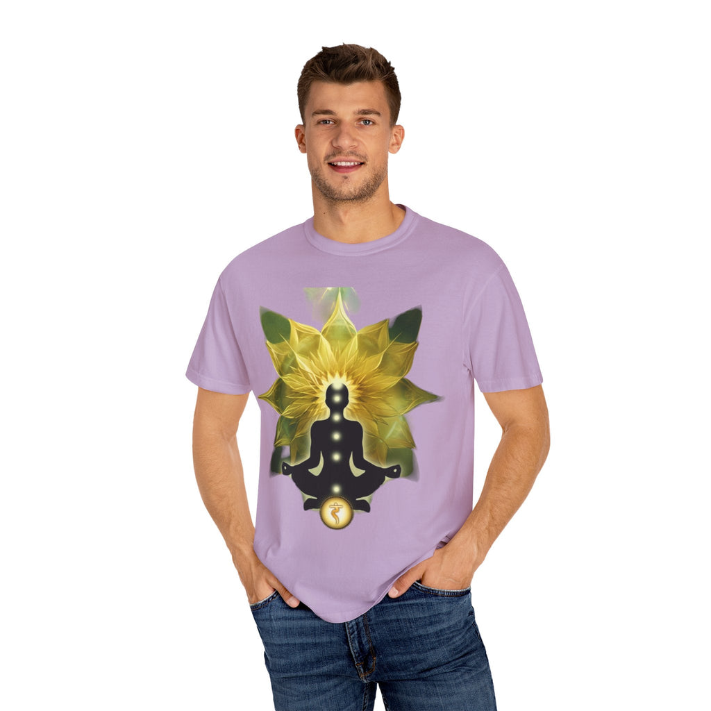 Mindful Meditation T-Shirt | Spiritual Garment-Dyed Tee for Yoga Lovers, Gift for Wellness Enthusiasts, Perfect for Birthdays, Mindfulness