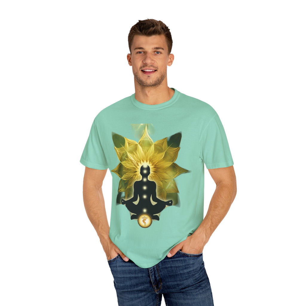 Mindful Meditation T-Shirt | Spiritual Garment-Dyed Tee for Yoga Lovers, Gift for Wellness Enthusiasts, Perfect for Birthdays, Mindfulness