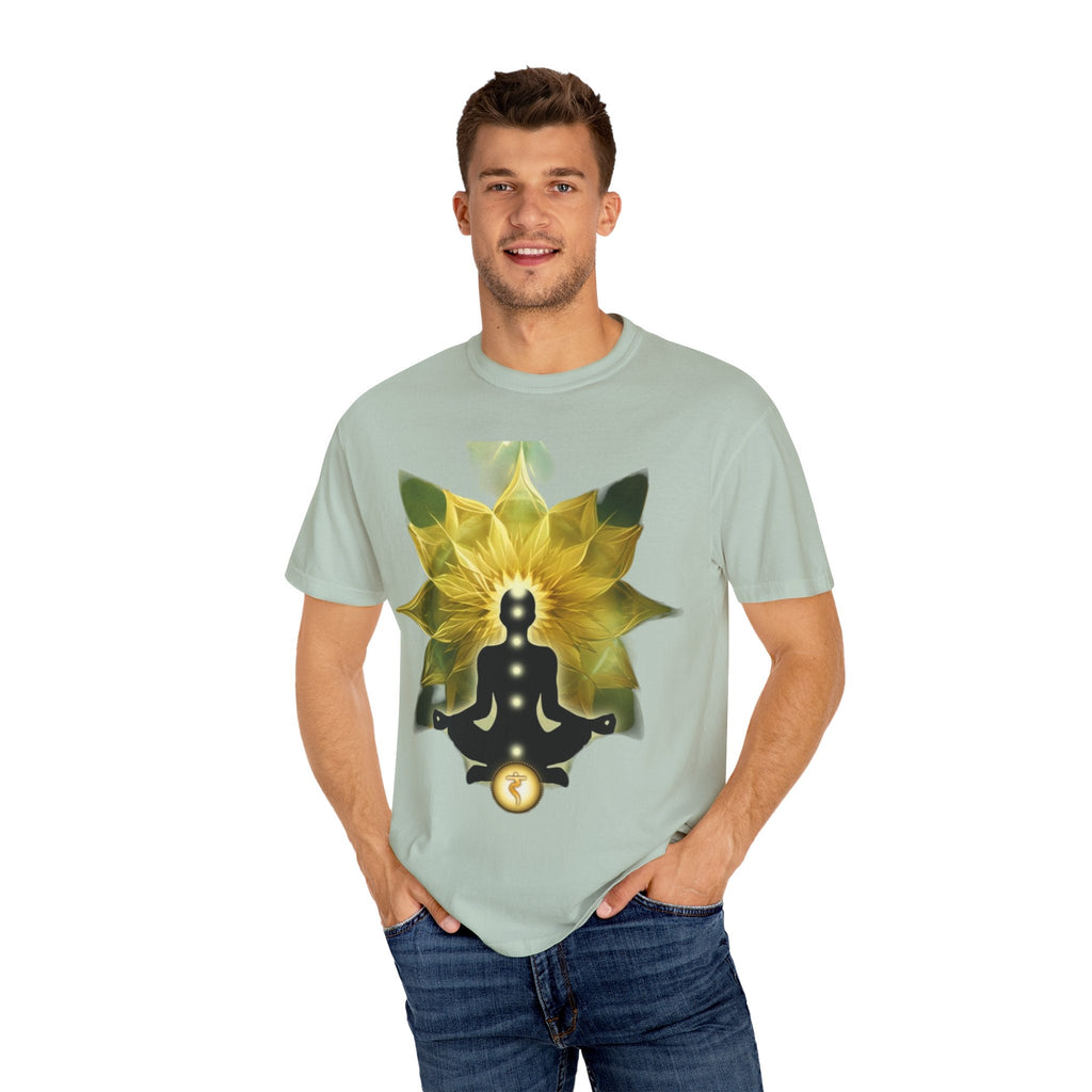 Mindful Meditation T-Shirt | Spiritual Garment-Dyed Tee for Yoga Lovers, Gift for Wellness Enthusiasts, Perfect for Birthdays, Mindfulness