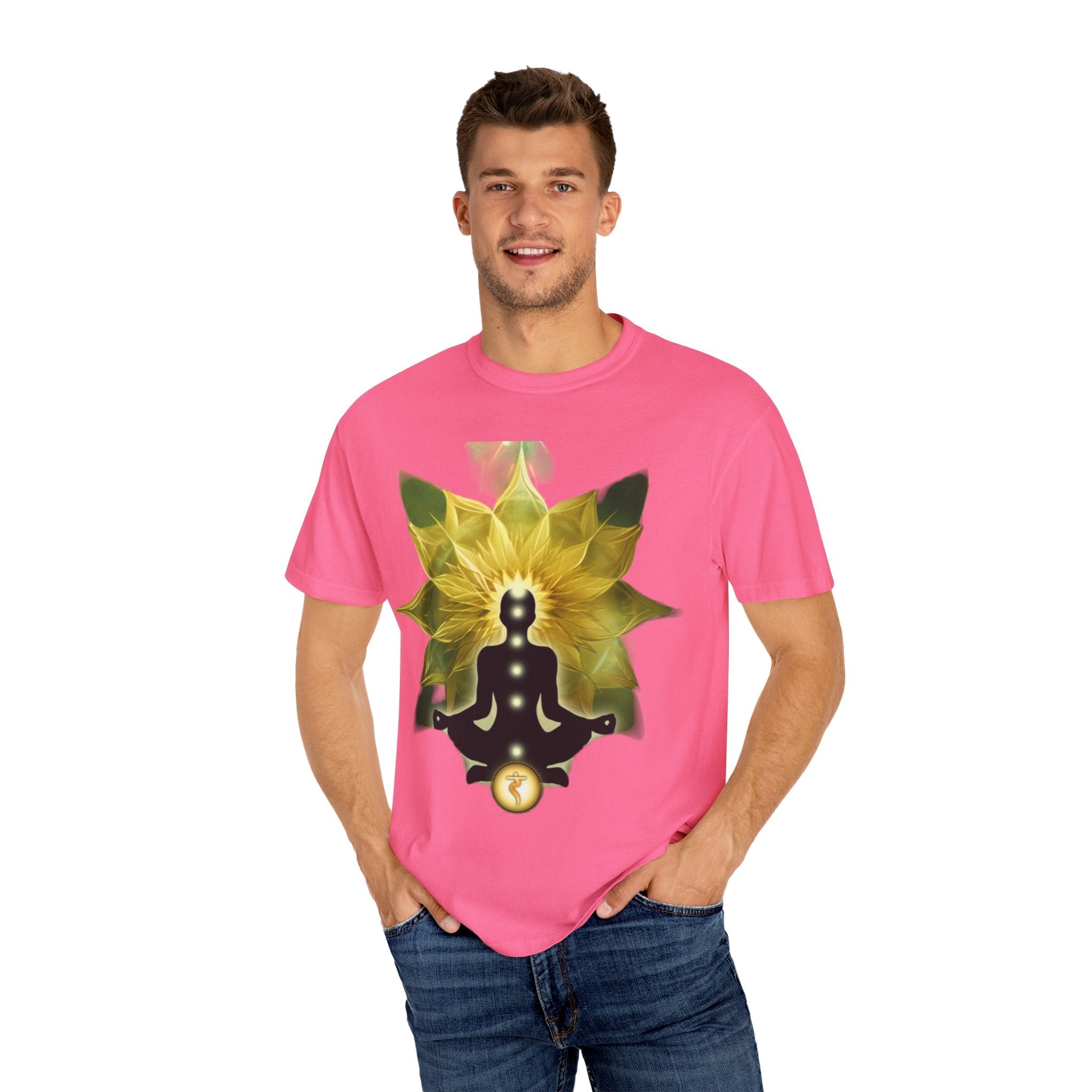 Mindful Meditation T-Shirt | Spiritual Garment-Dyed Tee for Yoga Lovers, Gift for Wellness Enthusiasts, Perfect for Birthdays, Mindfulness