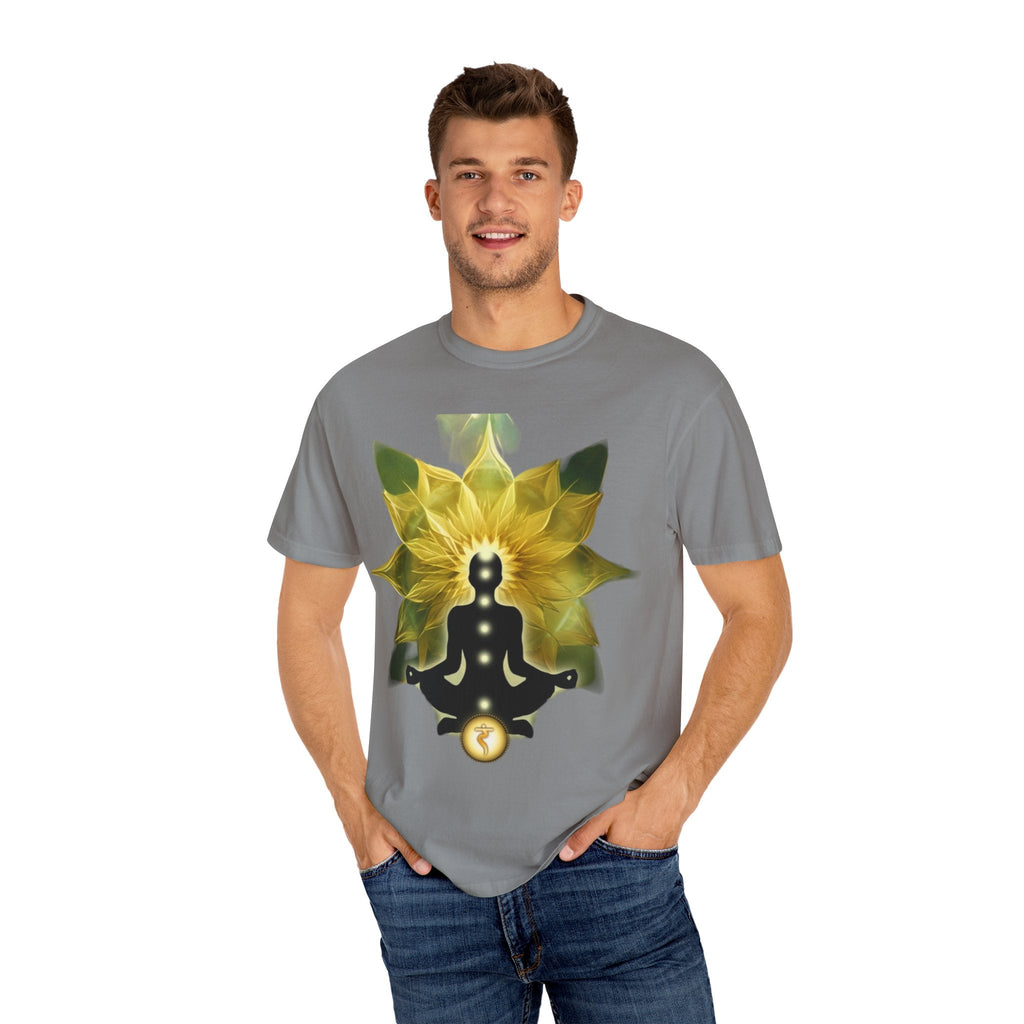 Mindful Meditation T-Shirt | Spiritual Garment-Dyed Tee for Yoga Lovers, Gift for Wellness Enthusiasts, Perfect for Birthdays, Mindfulness