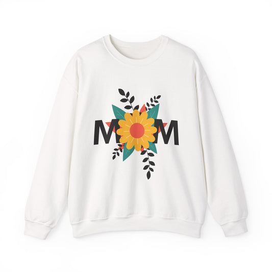‘Mom’ Floral Crewneck Sweatshirt – Cozy Gift for Mother’s Day
