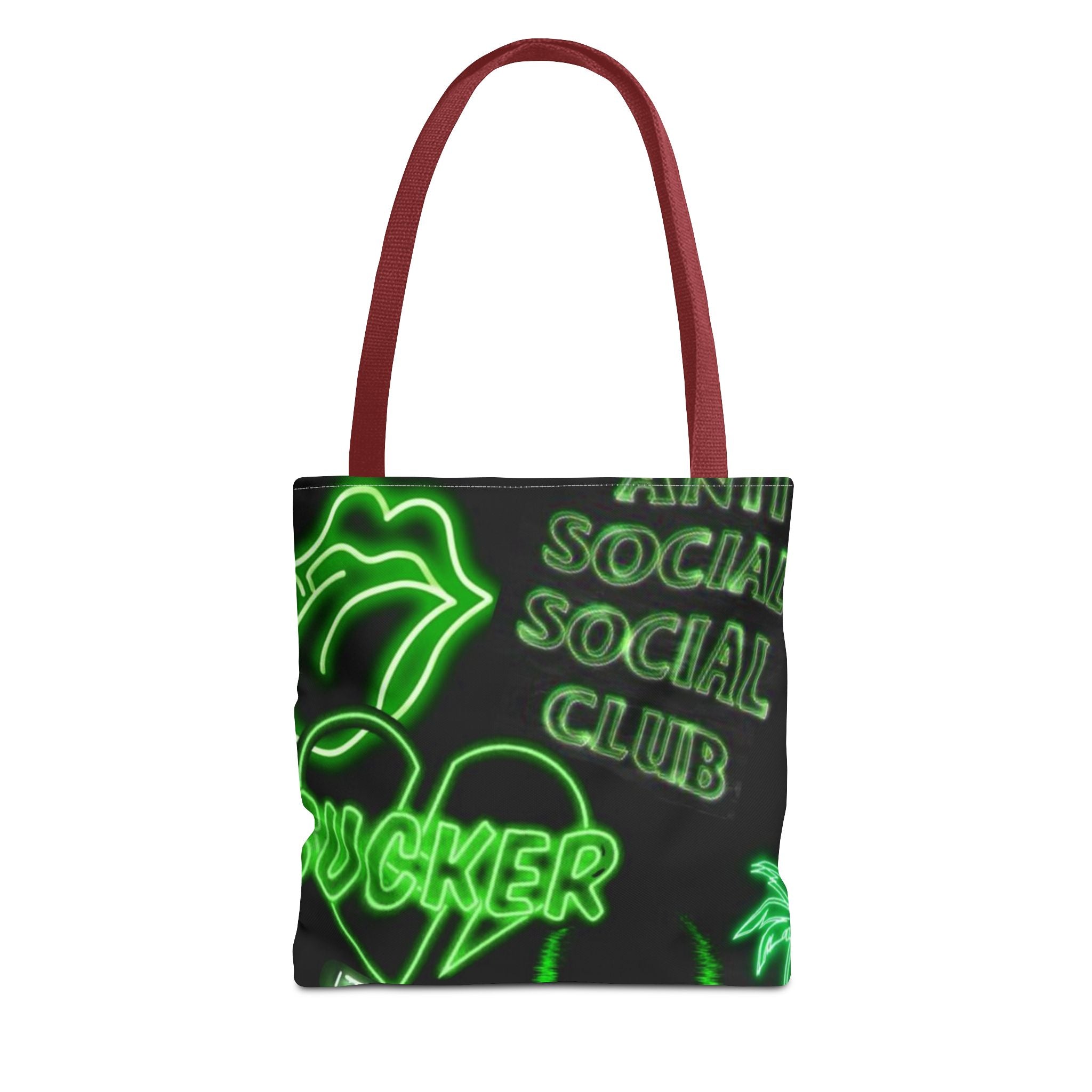 Neon Statement Tote Bag, Trendy Eco-Friendly Bag, Perfect for School, Beach, Parties, Gift for Friends, Motivational Quotes