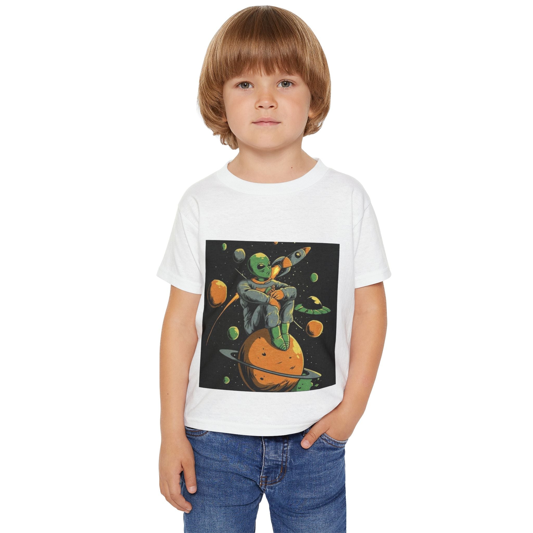Outer Space Adventure Toddler T-Shirt | Cute Alien Graphic Tee