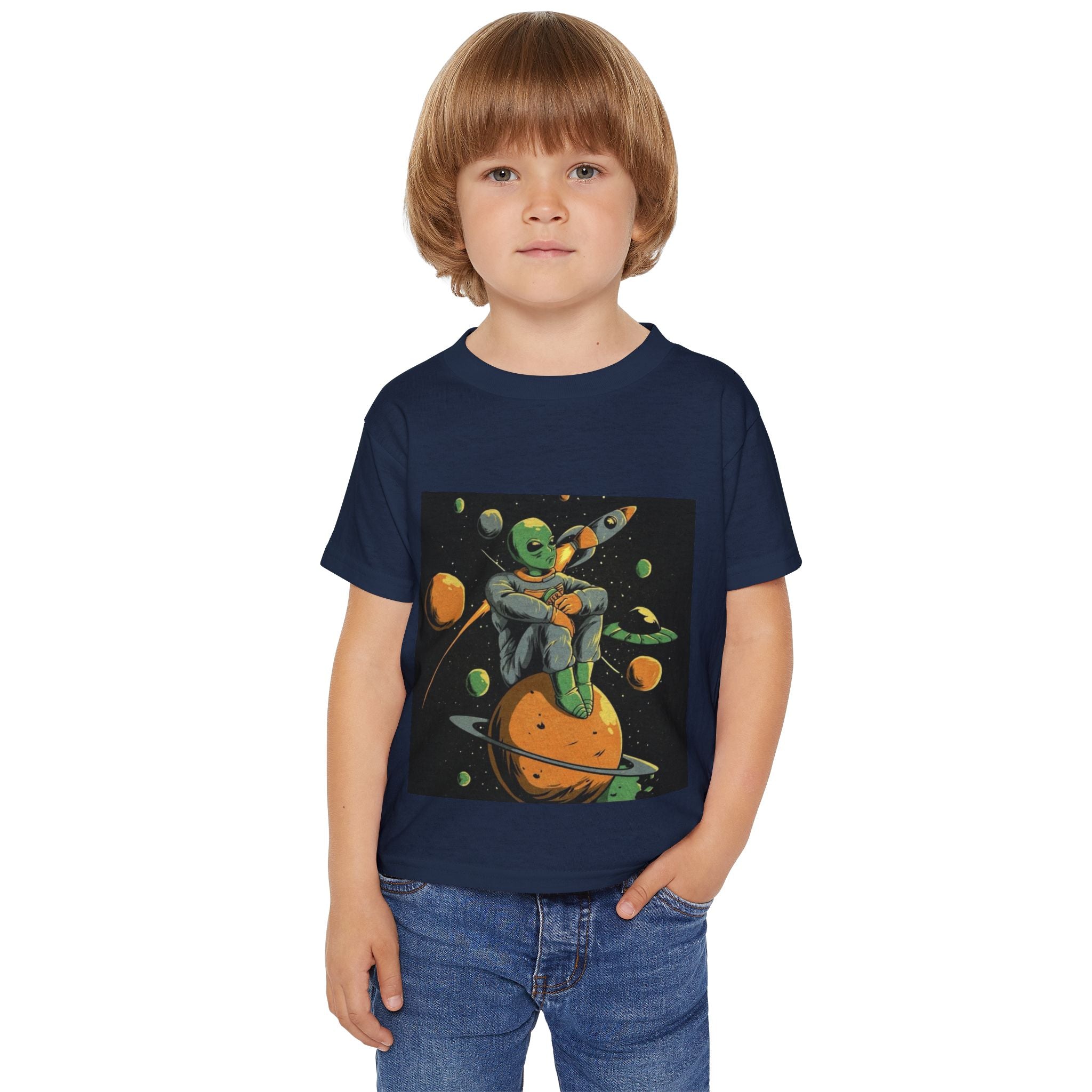 Outer Space Adventure Toddler T-Shirt | Cute Alien Graphic Tee