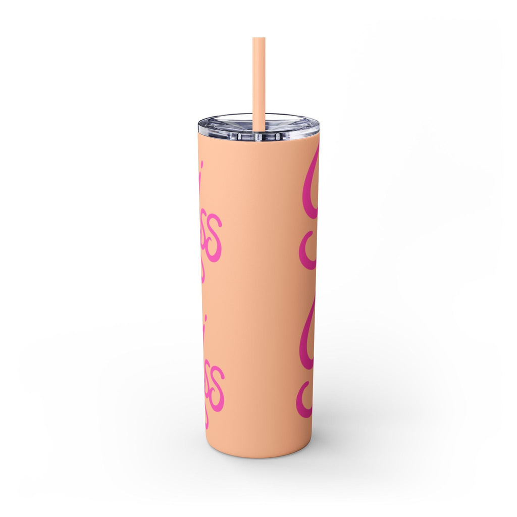 Personalized Skinny Tumbler with Straw, Cute Princess Design, Travel Cup, Gift for Her, Birthday Party Favor, Summer Vibes, Toddler Approved