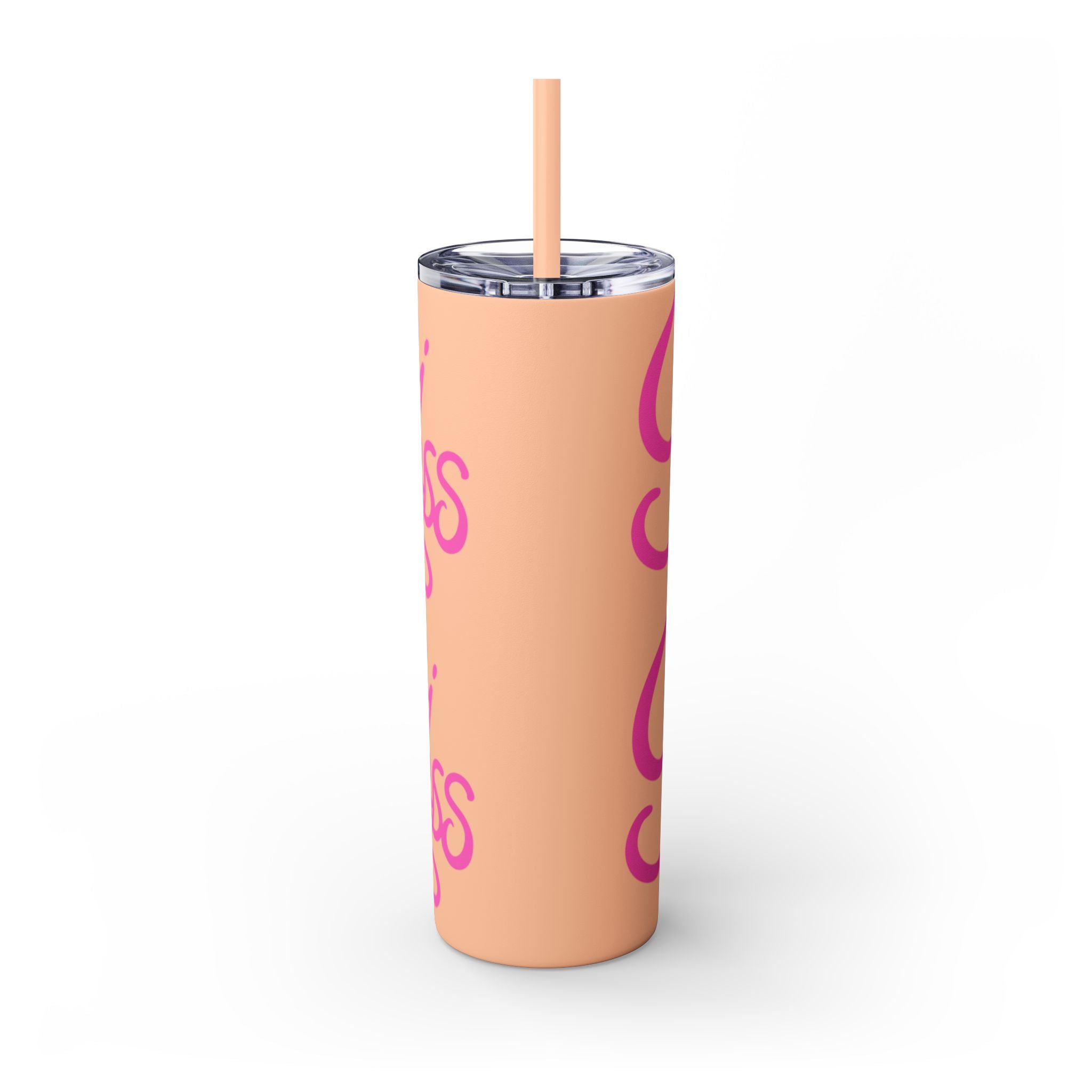Personalized Skinny Tumbler with Straw, Cute Princess Design, Travel Cup, Gift for Her, Birthday Party Favor, Summer Vibes, Toddler Approved