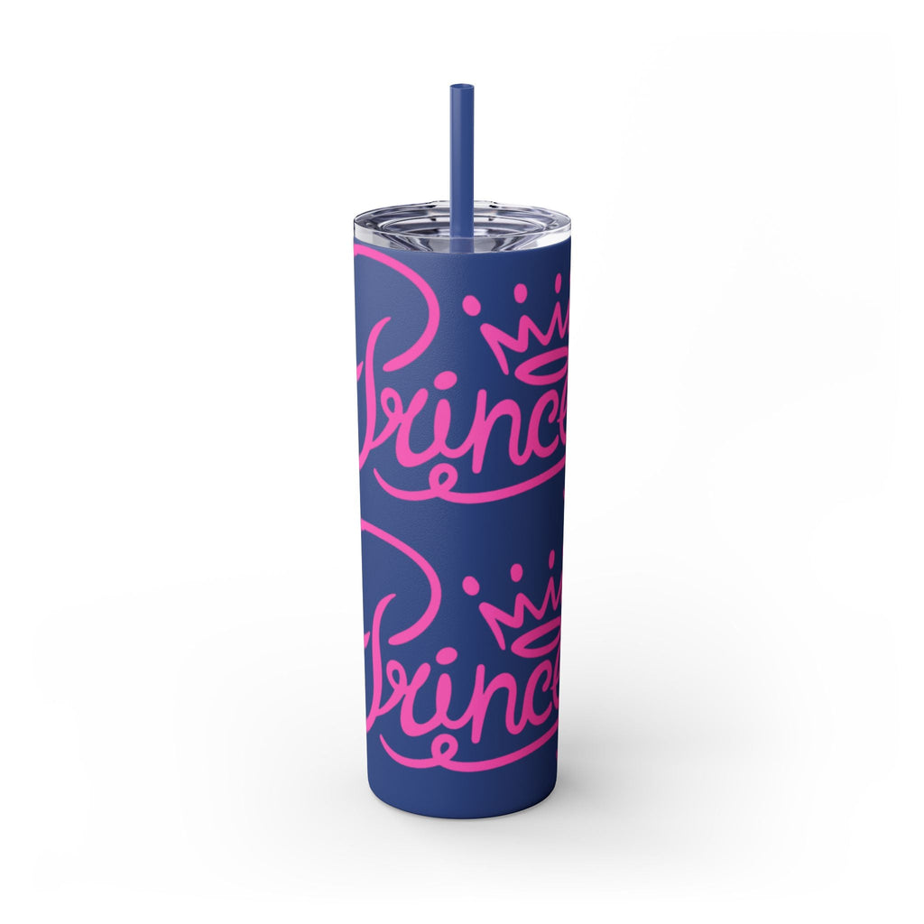 Personalized Skinny Tumbler with Straw, Cute Princess Design, Travel Cup, Gift for Her, Birthday Party Favor, Summer Vibes, Toddler Approved
