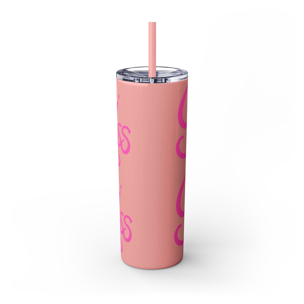 Personalized Skinny Tumbler with Straw, Cute Princess Design, Travel Cup, Gift for Her, Birthday Party Favor, Summer Vibes, Toddler Approved