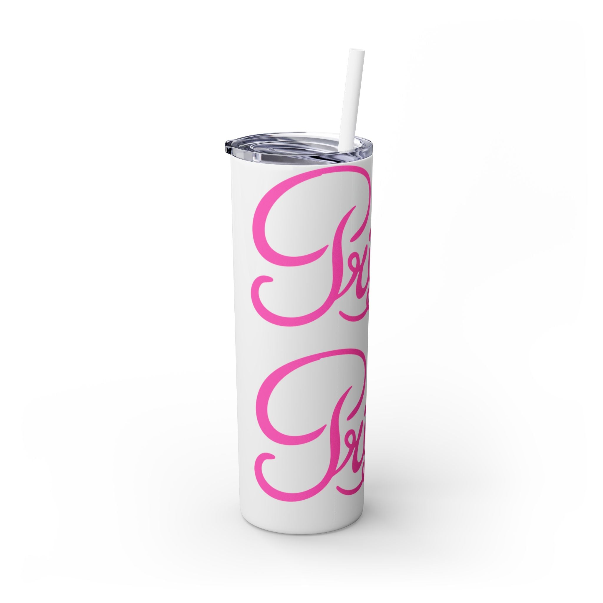 Personalized Skinny Tumbler with Straw, Cute Princess Design, Travel Cup, Gift for Her, Birthday Party Favor, Summer Vibes, Toddler Approved